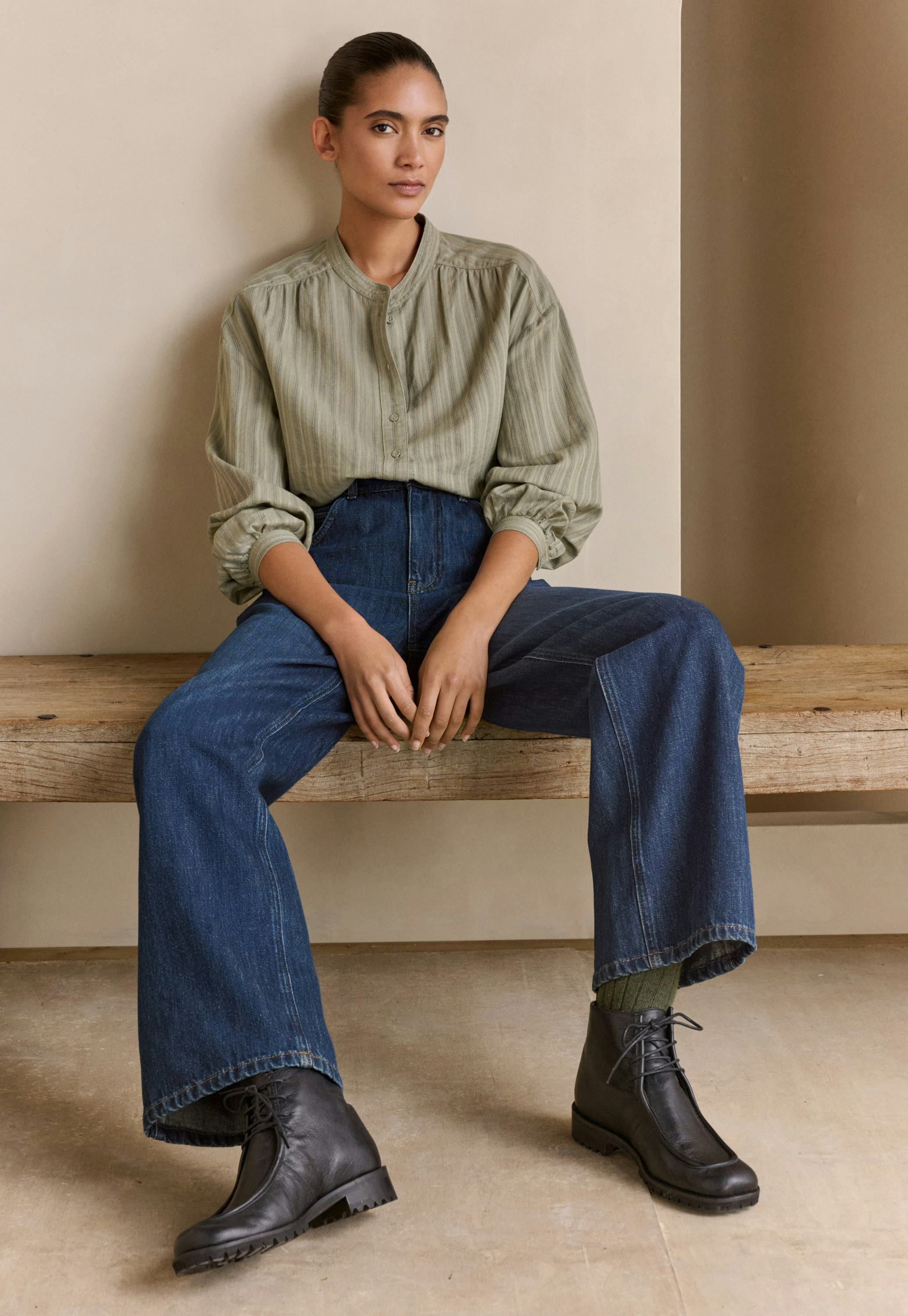 Poetry Leather lace-up boots