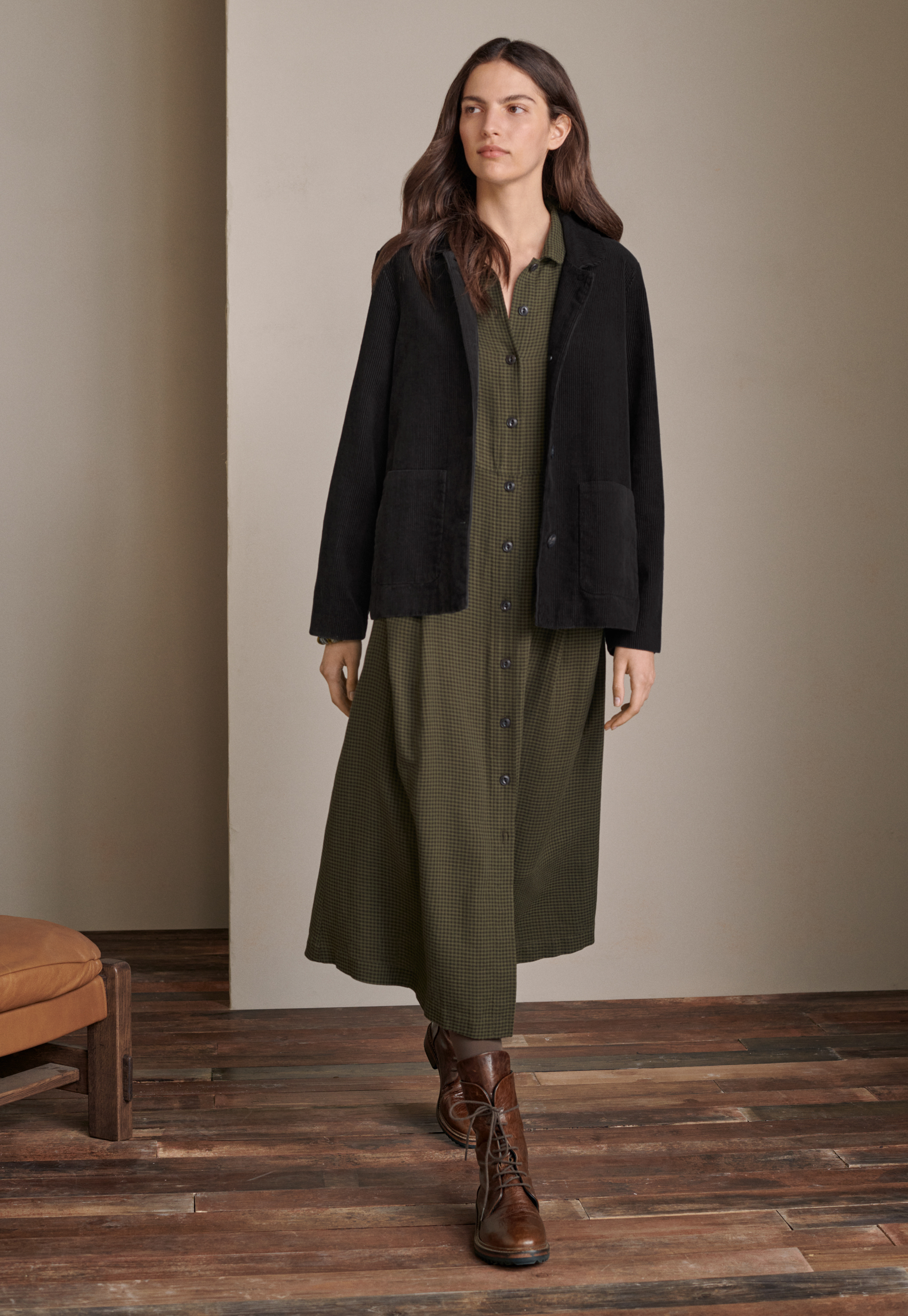 Poetry - Leather lace-up boots