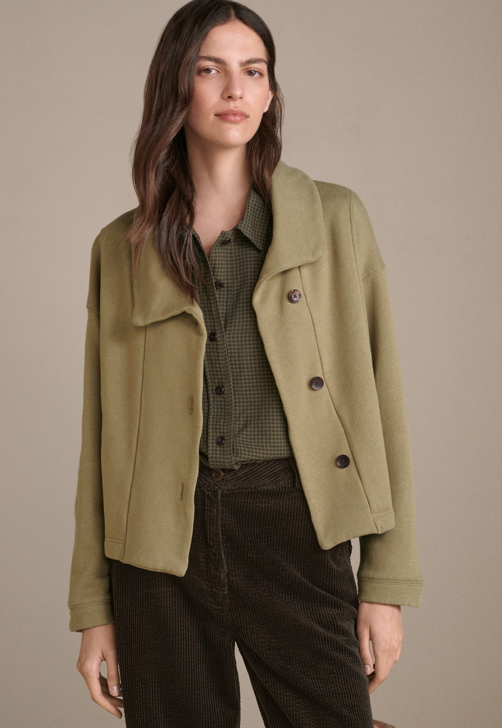 Poetry Hemp cotton jersey jacket