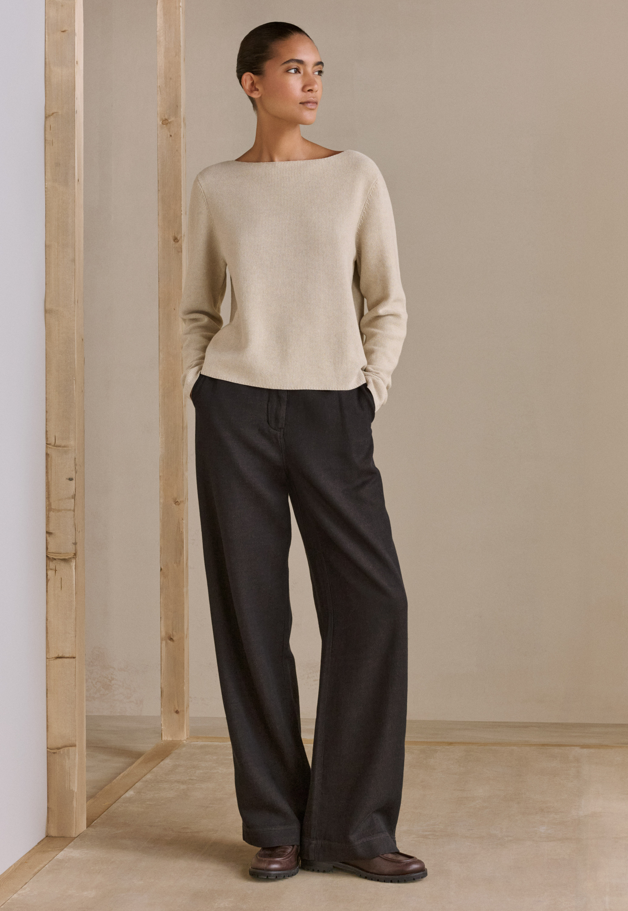 Poetry - Hemp cotton & yak straight-leg trousers