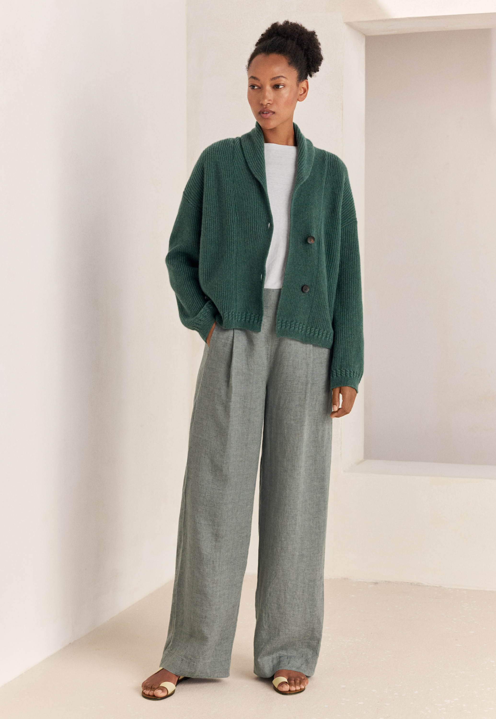 Poetry - Merino shawl-collar cardigan Poetry - Merino shawl-collar cardigan