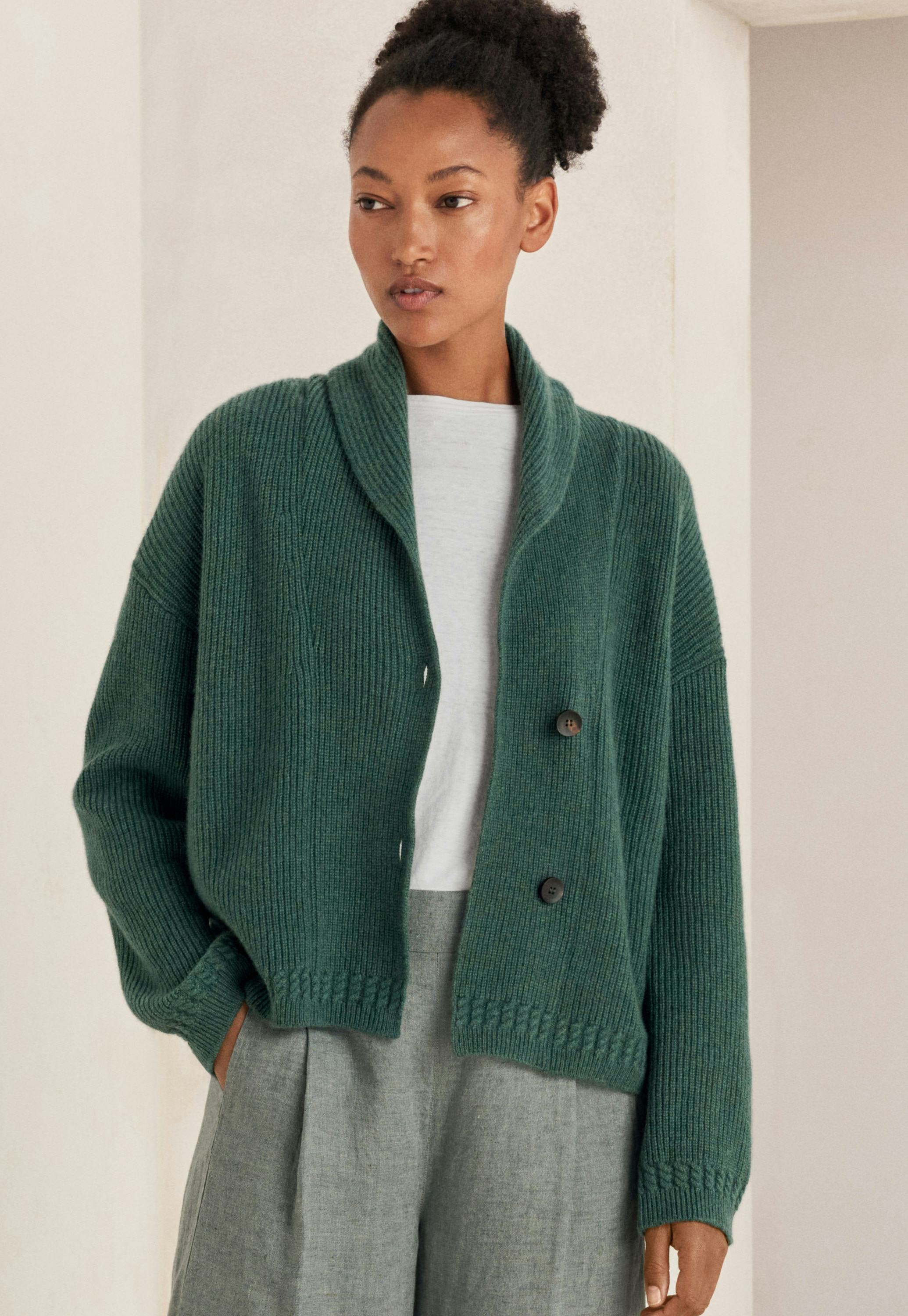 Grey Shawl Collar Cardigan Wool Gloverall Shawl Collar Cardigan