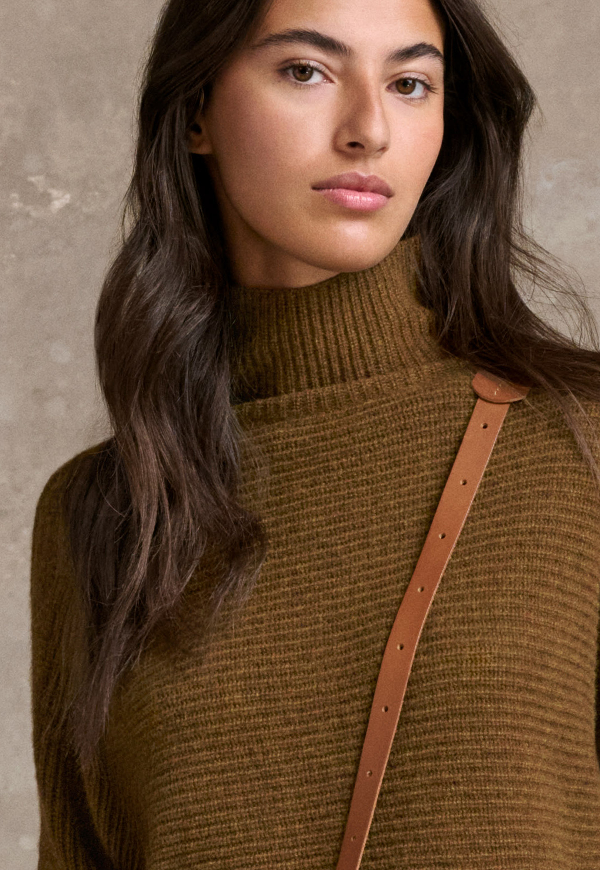 Terracotta V-Neck Knit Dolman Top - Horizons Lointains