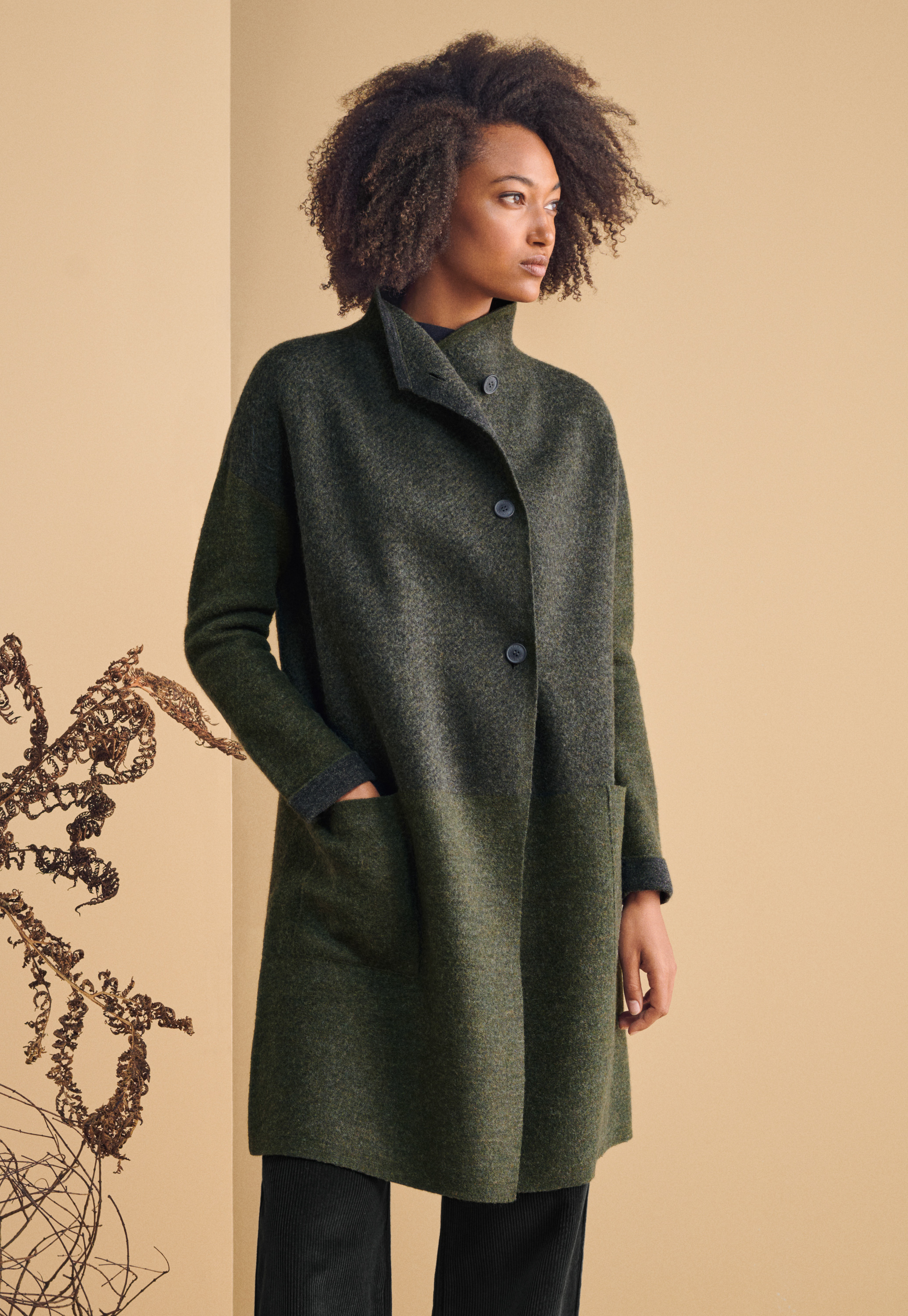 boiled wool coat uk