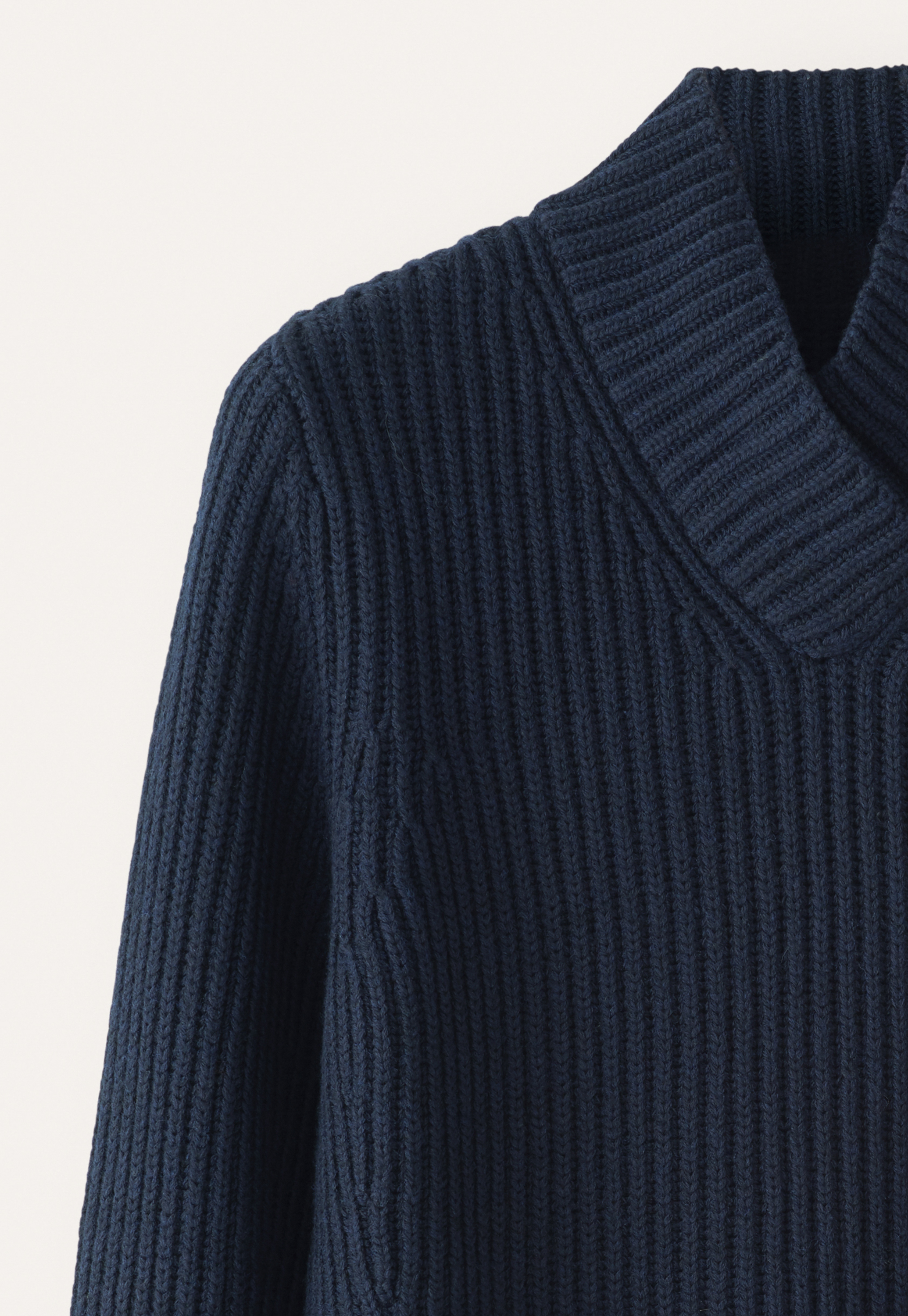 Cotton ribbed sweater sale