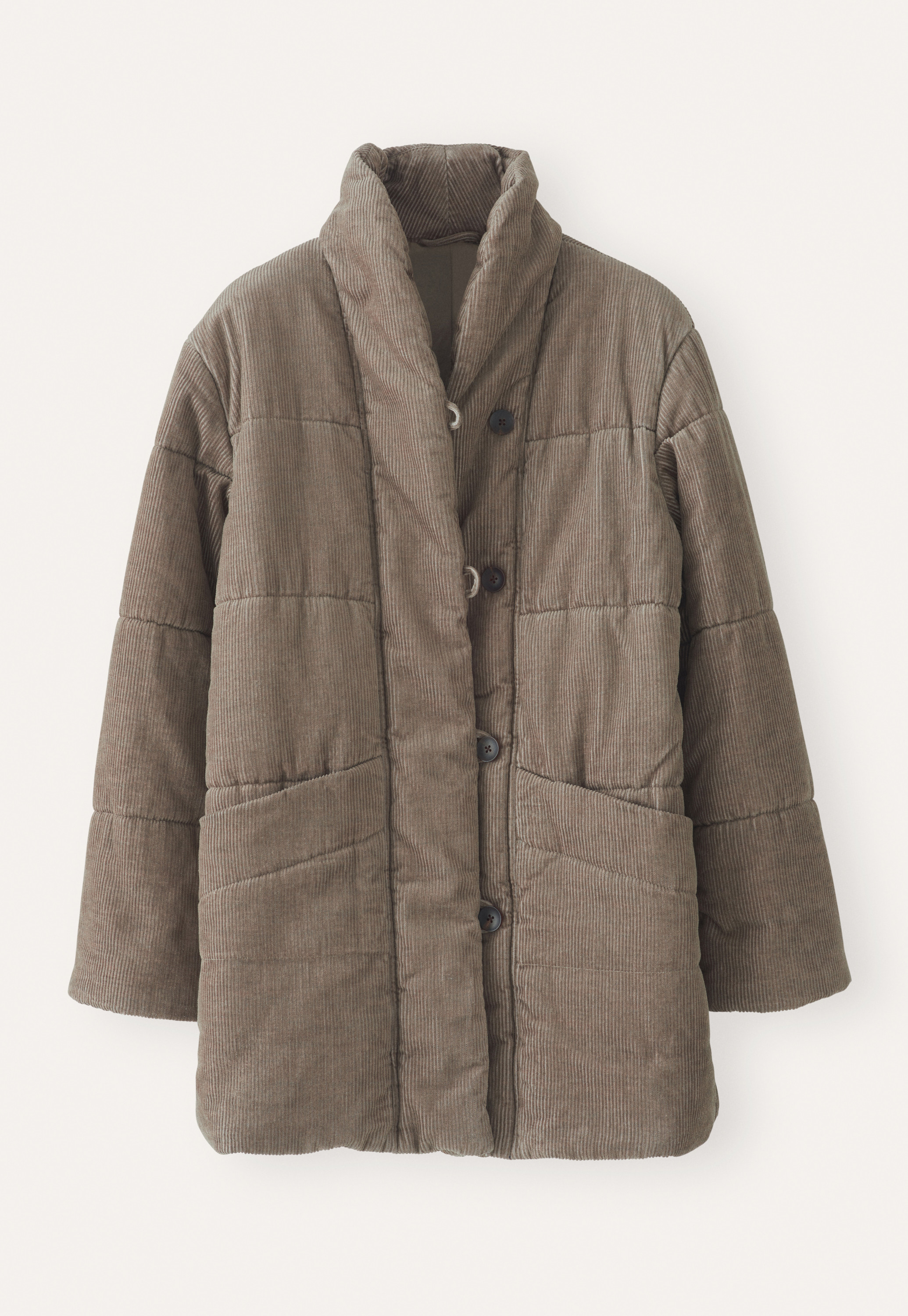 POETRY - Padded shawl-collar coat