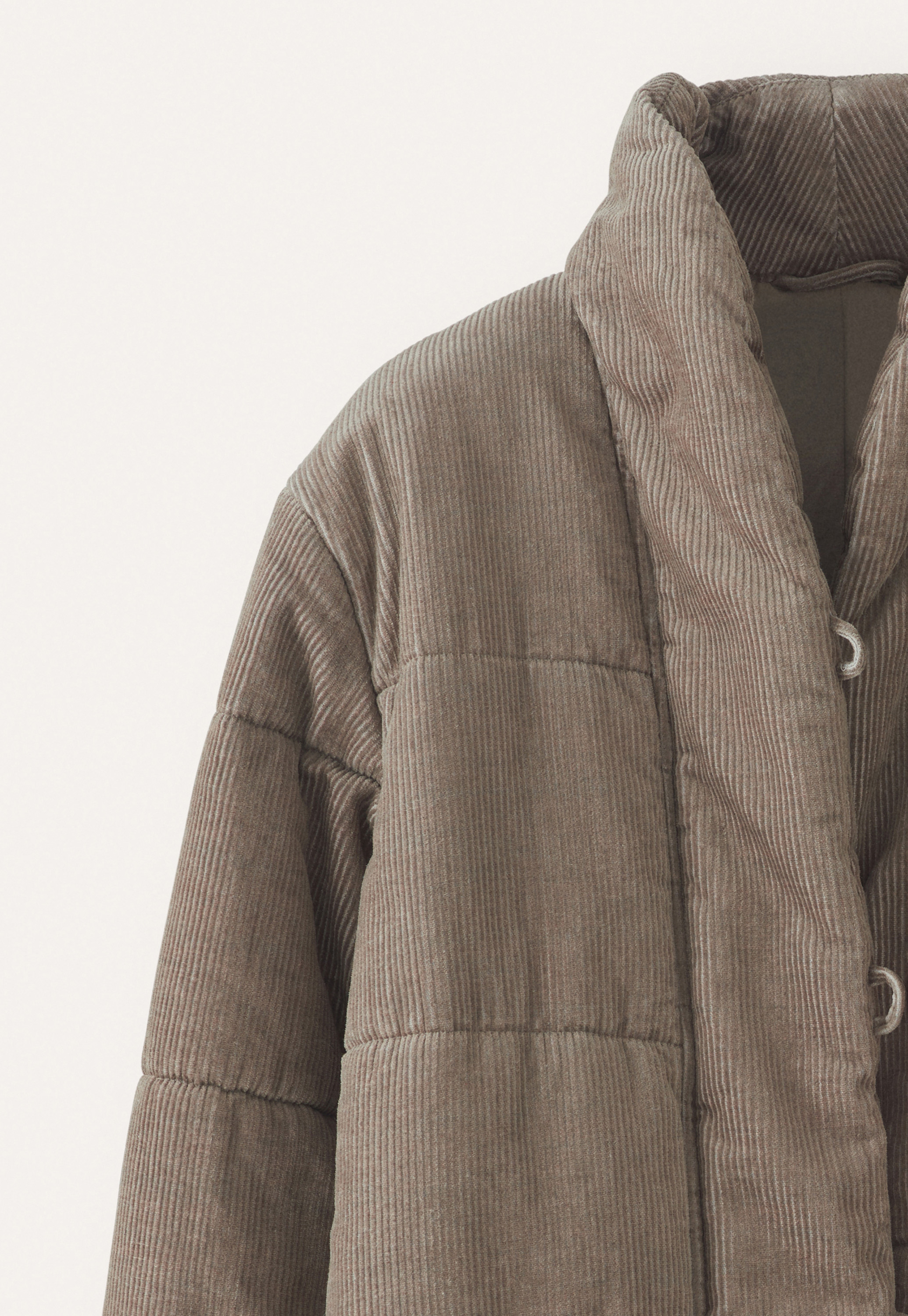 POETRY - Padded shawl-collar coat