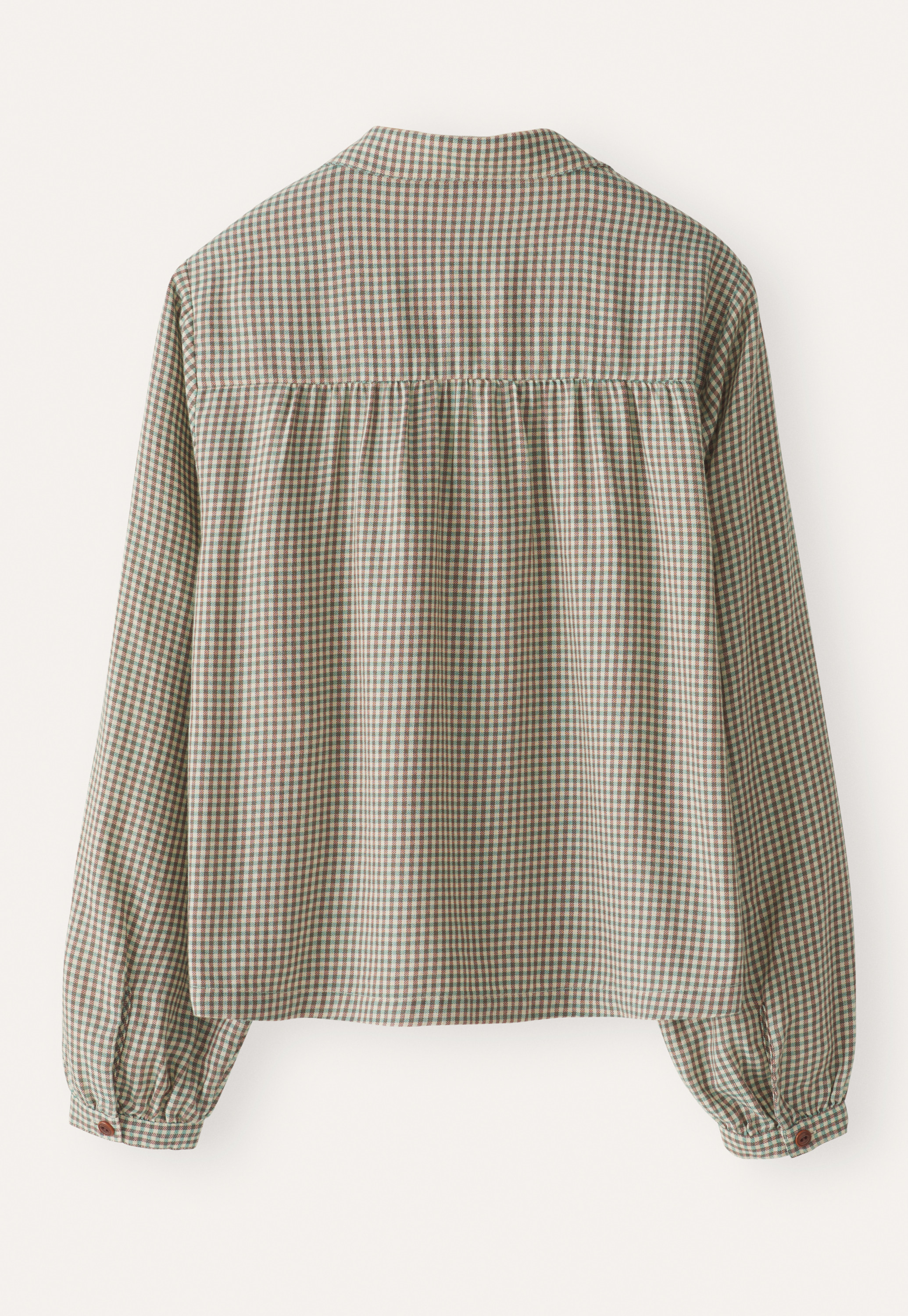 POETRY - Lyocell cotton & wool check blouse