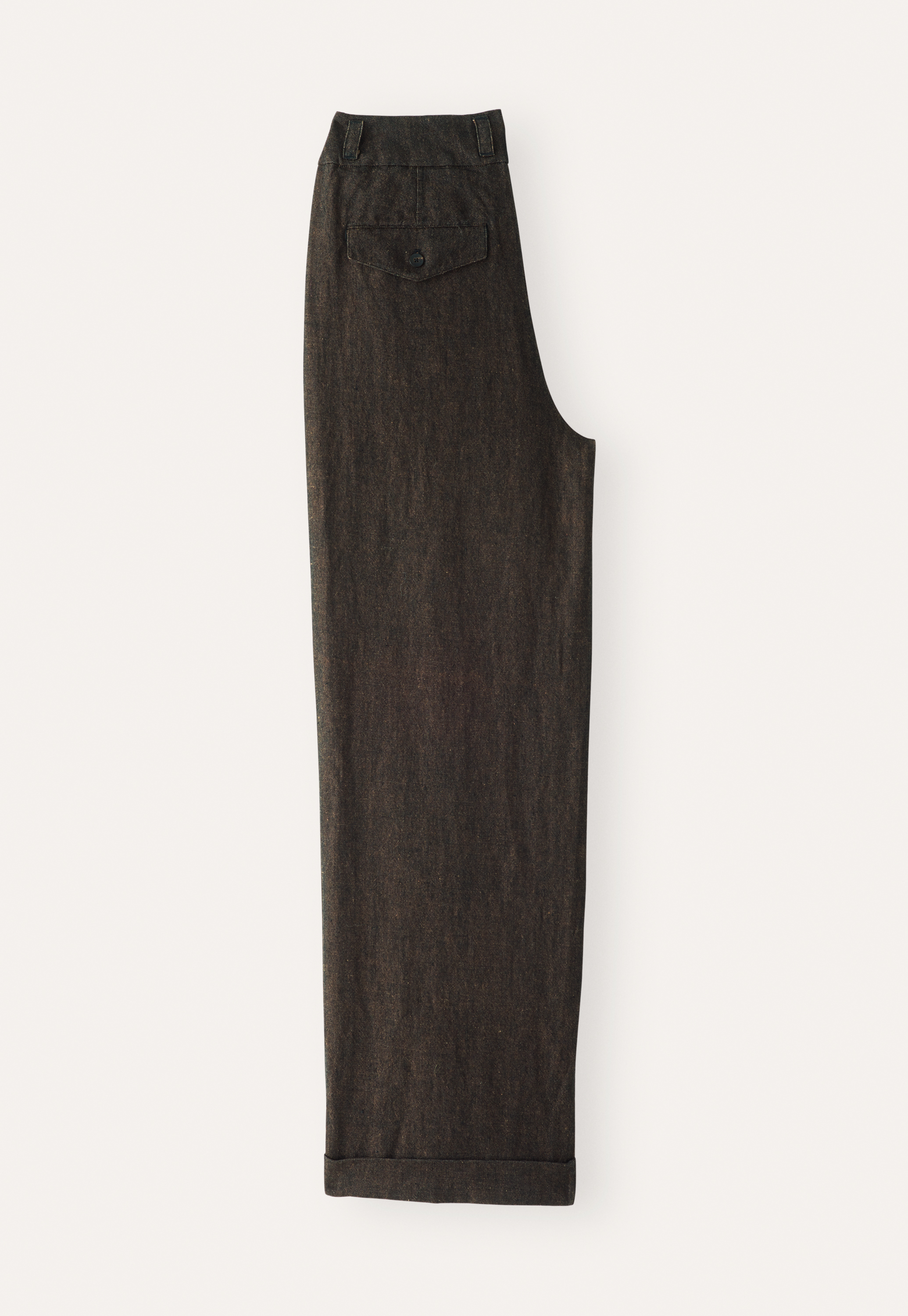 Wool gabardine trousers