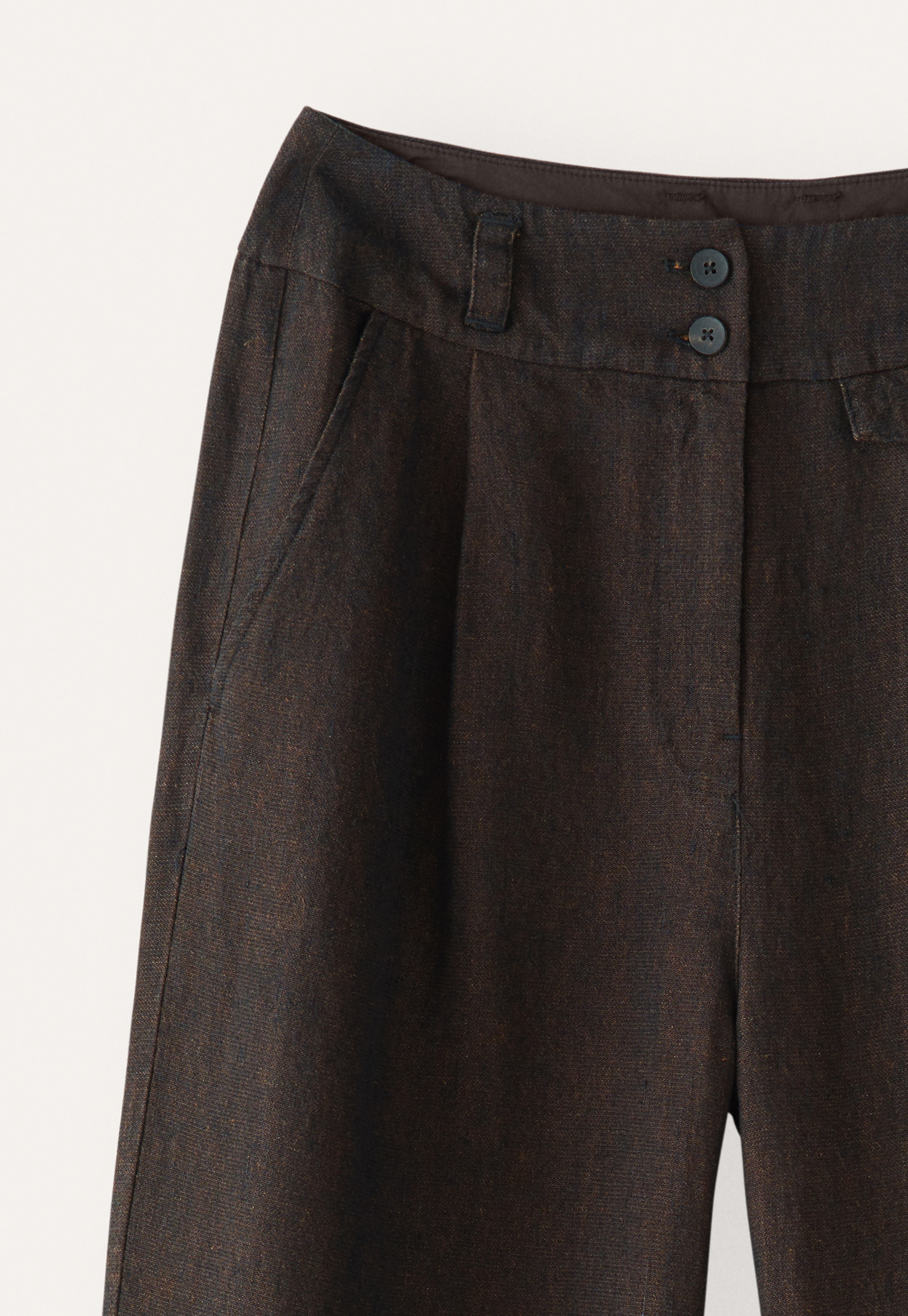 Poetry - Linen & wool wide-leg trousers