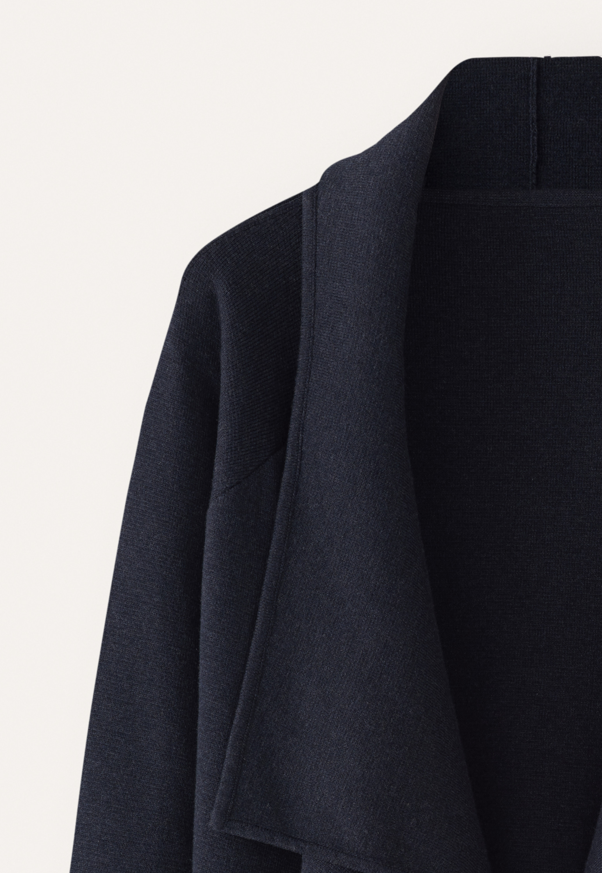 Poetry Knitted cotton waterfall-edge jacket