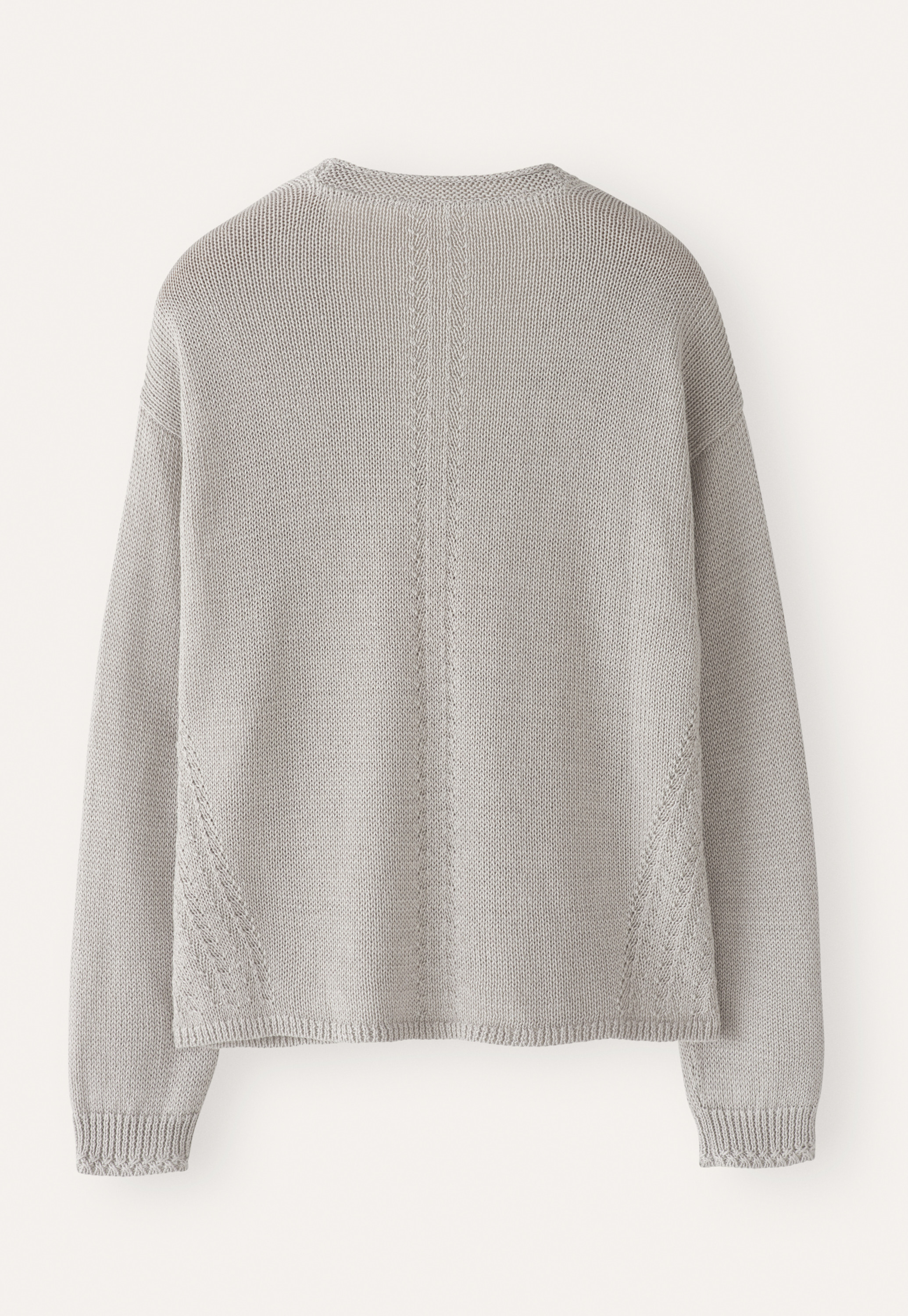 Poetry - Linen & cotton curved v-neck sweater Poetry - Linen & cotton curved v-neck sweater