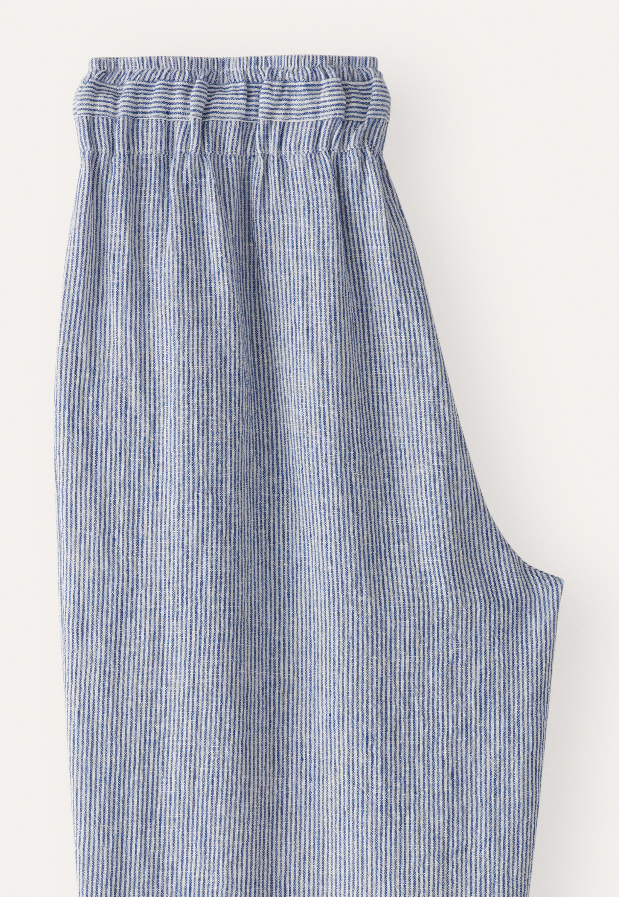 Poetry - Striped linen pull-on trousers Poetry - Striped linen pull-on trousers
