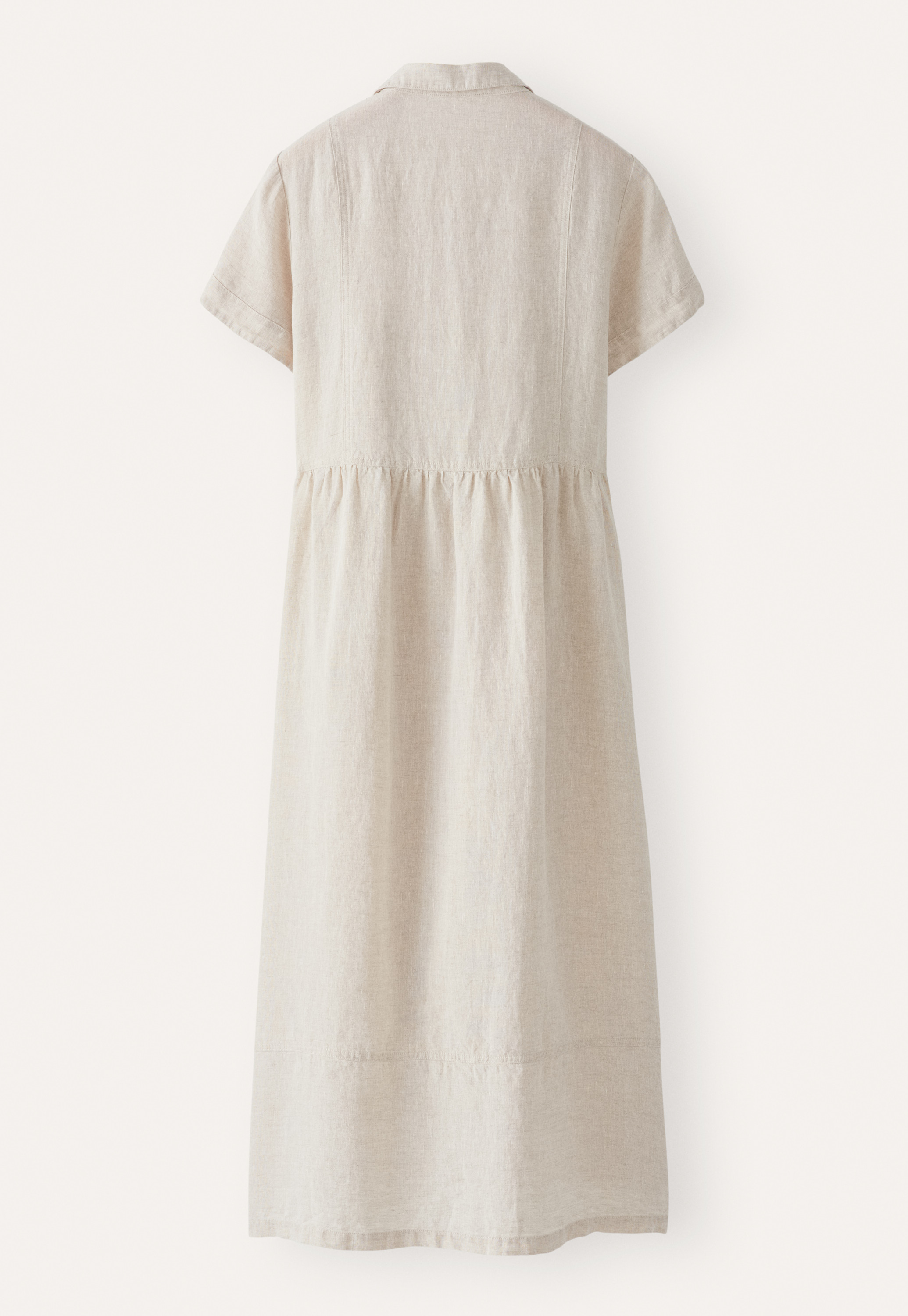 white linen dresses White Casual Linen Plus Size Summer Maxi Dresses 1640 XL / White