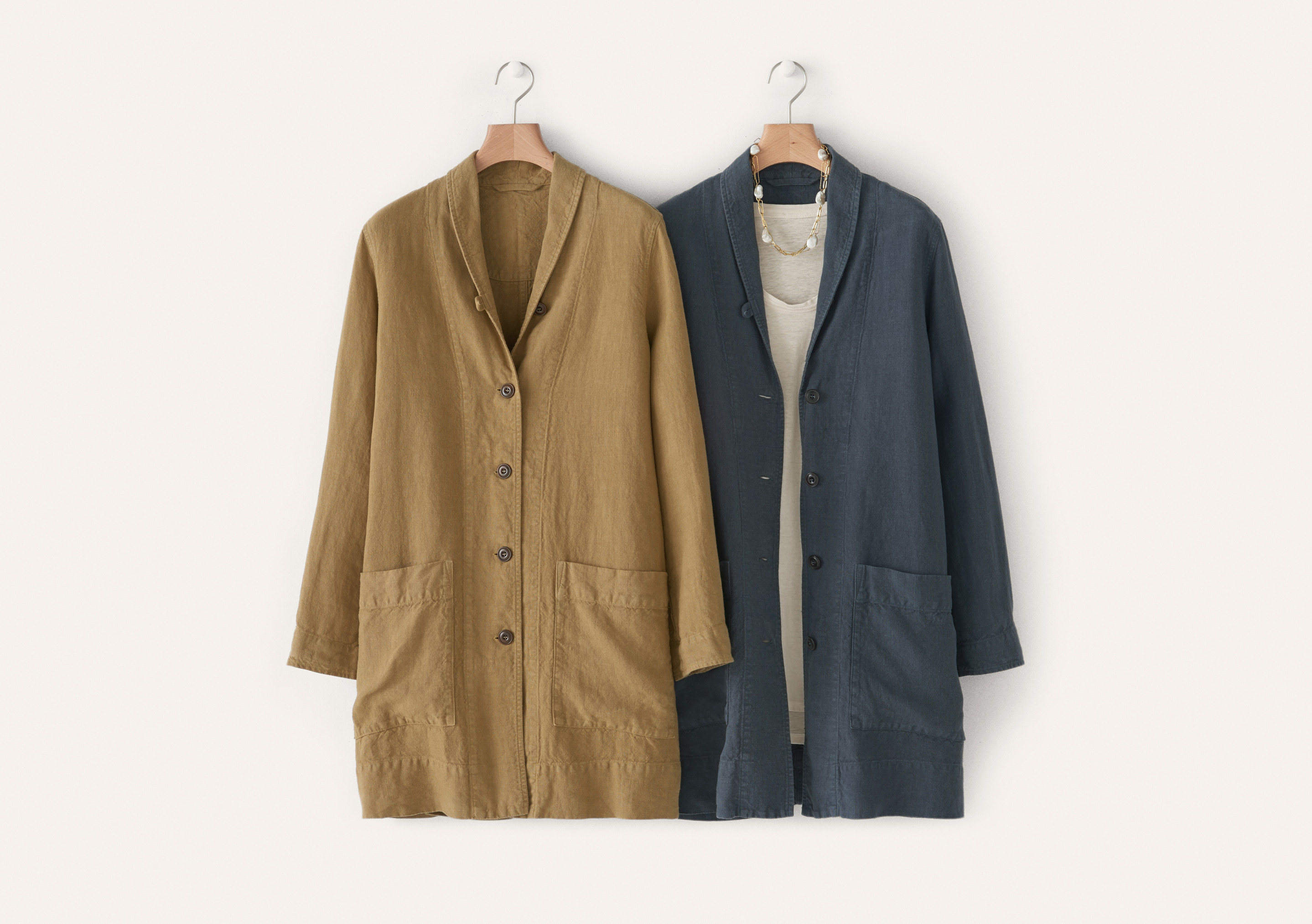 限定値下げconfect Heavy Linen Ulster Coat カーキ confect Heavy Linen Ulster Coat カーキ（CONFECT ヘビーリネン