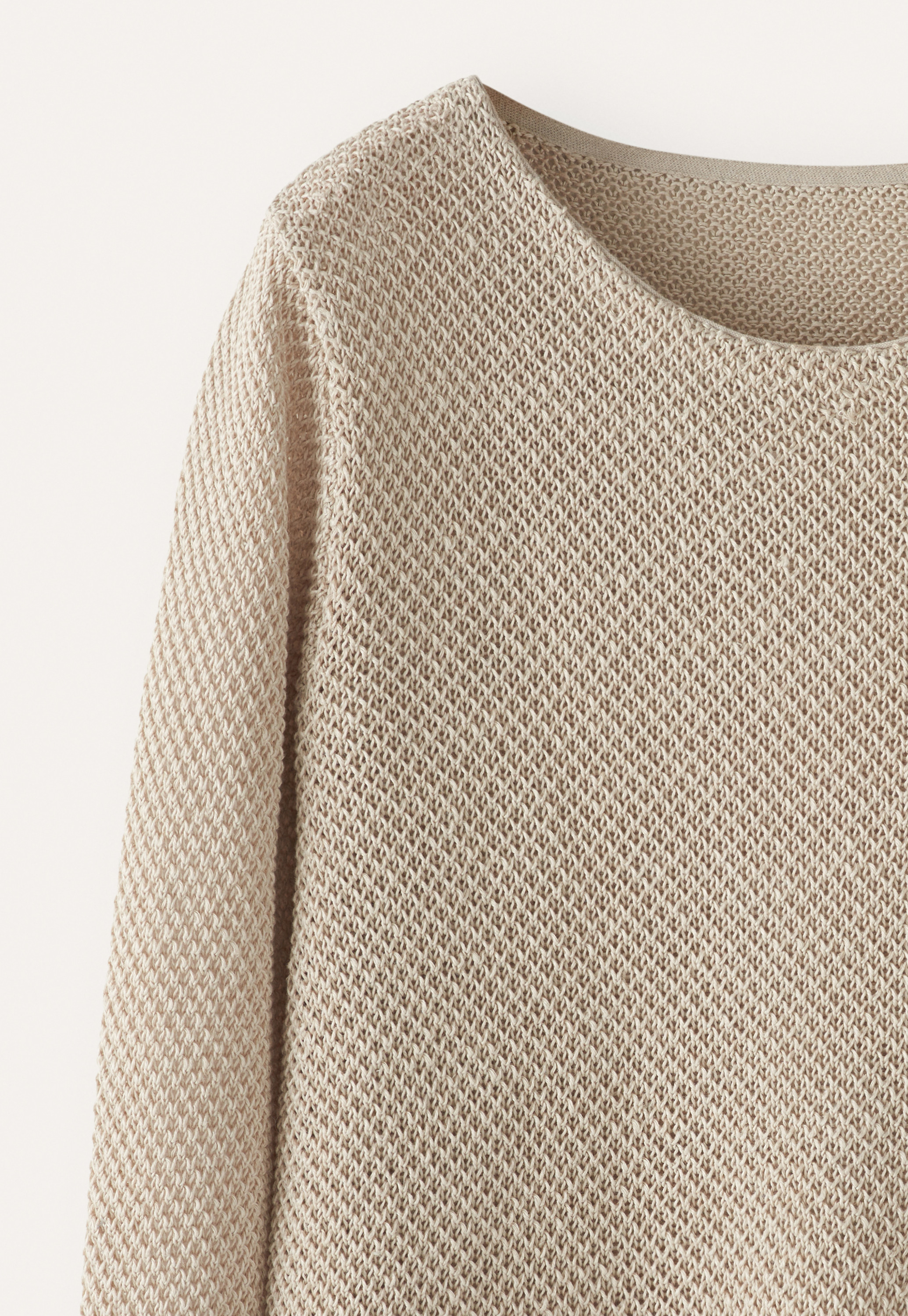 POETRY - Linen moss-stitch sweater