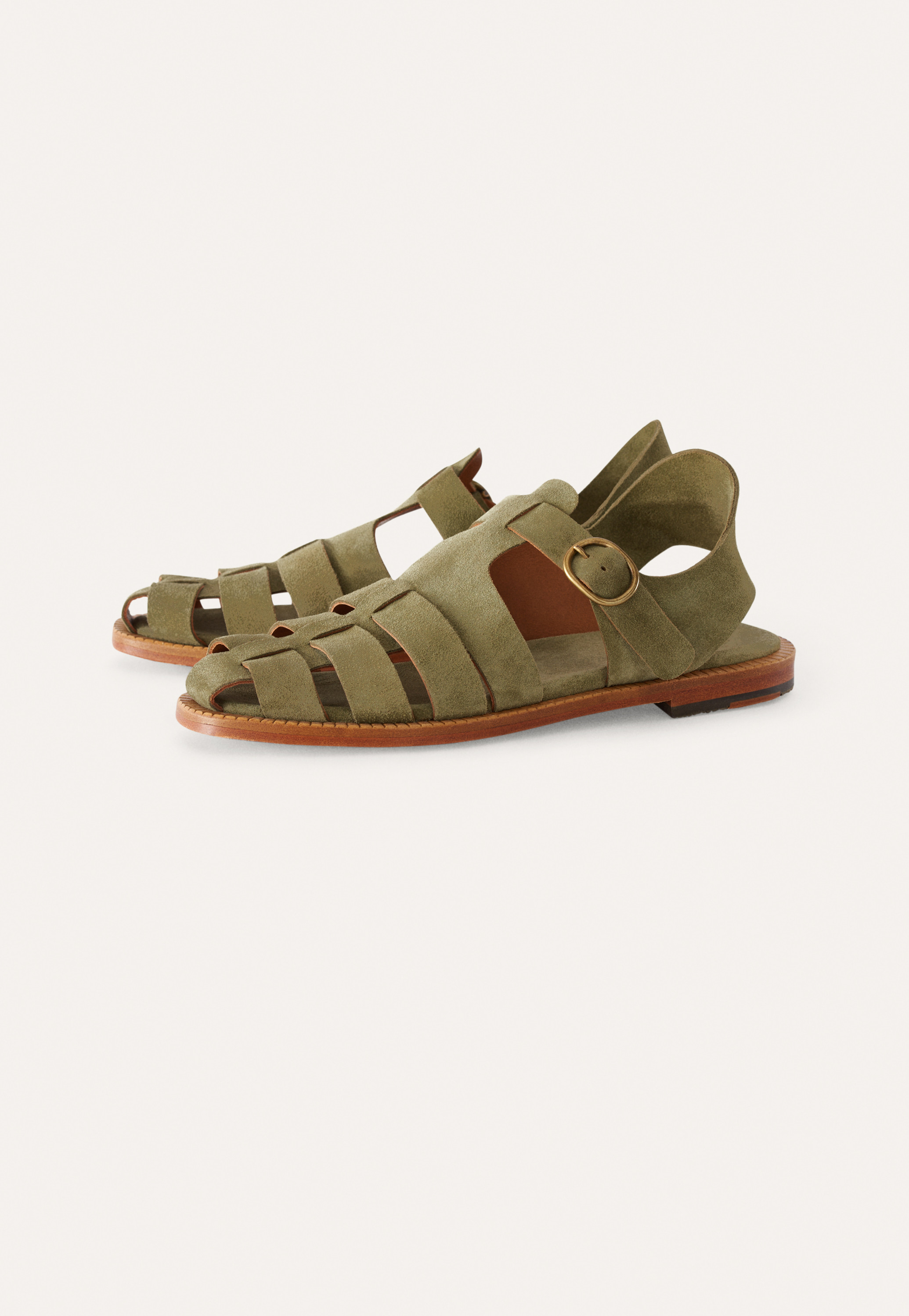 【PORTERNA】Dear Rude Sandals Pegia Genuine Leather Flip-Flops Women's Sandals Sand