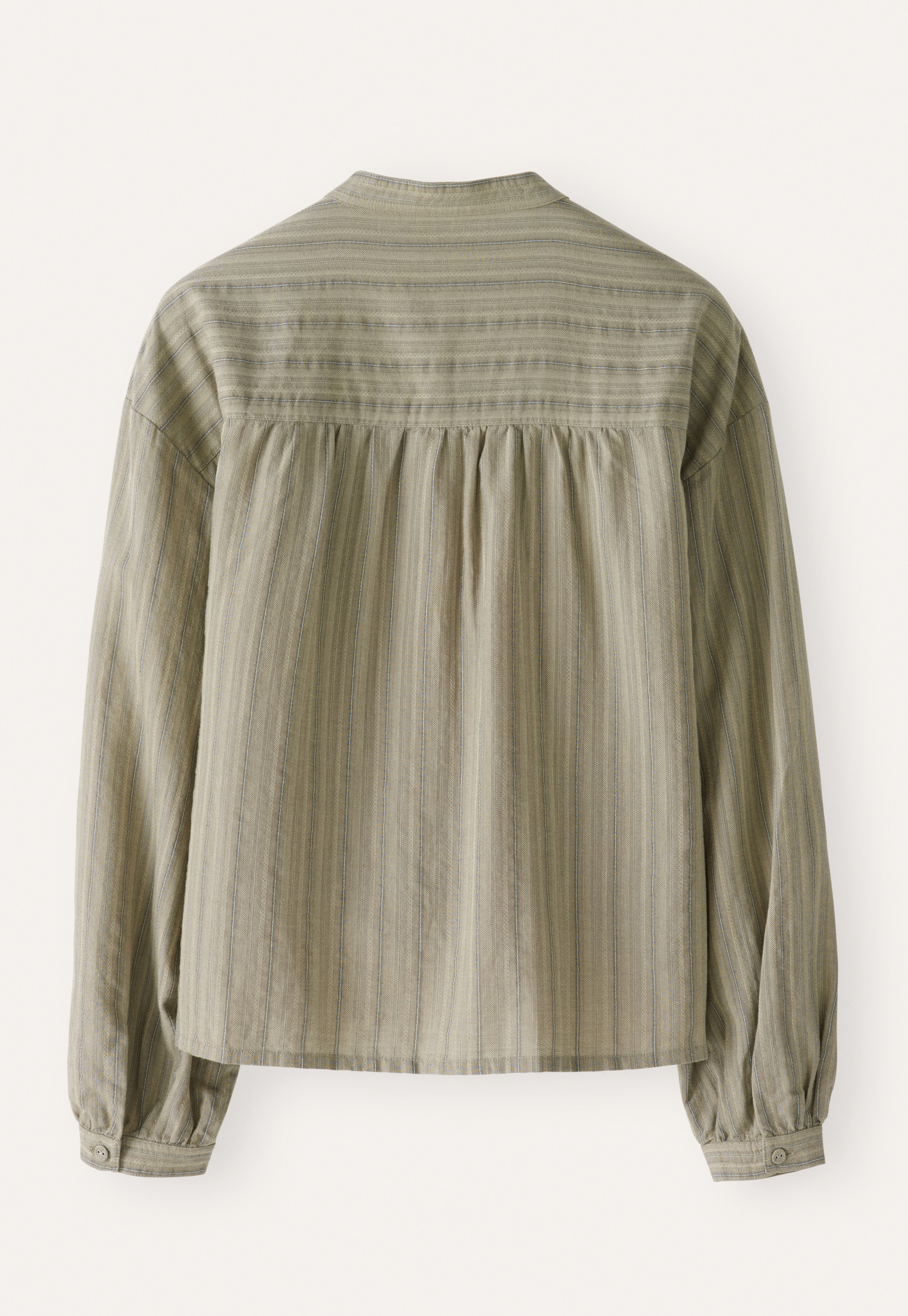 POETRY - Striped lyocell cotton & wool shirt