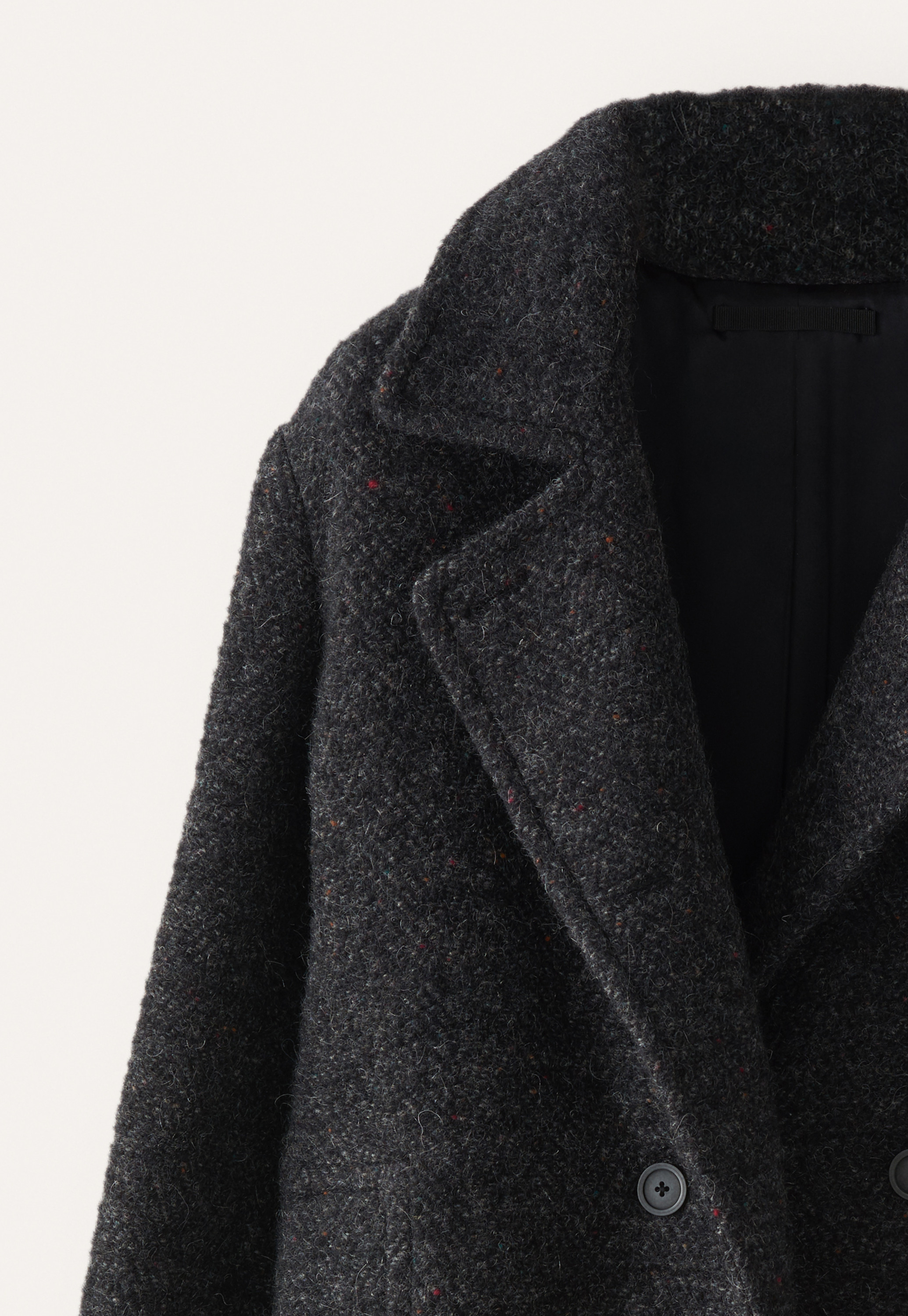 POETRY - Wool cotton & alpaca bouclé coat