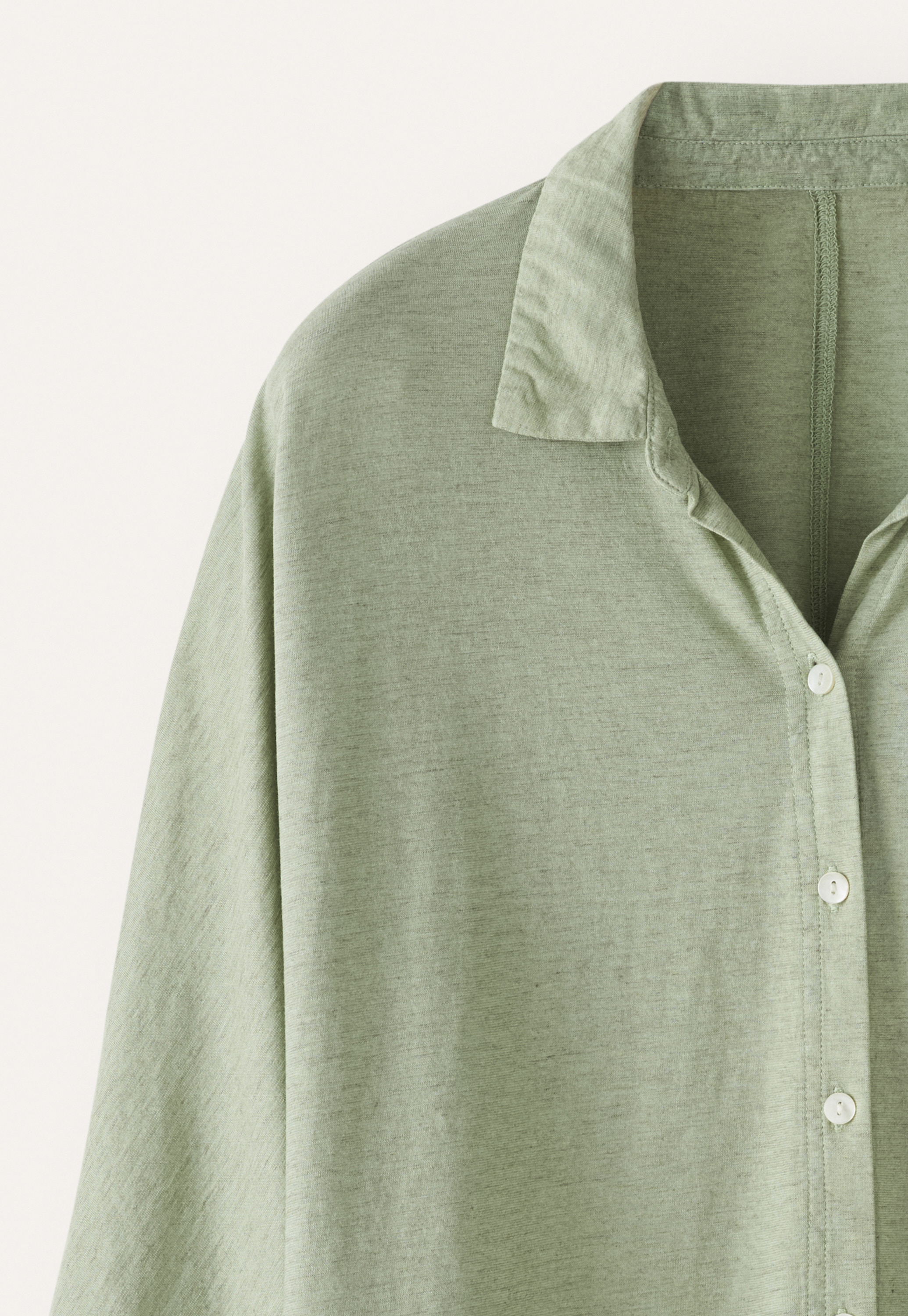 トップス argue organic cotton hemp border t beige Hemp & Organic Cotton Jersey - Poetry