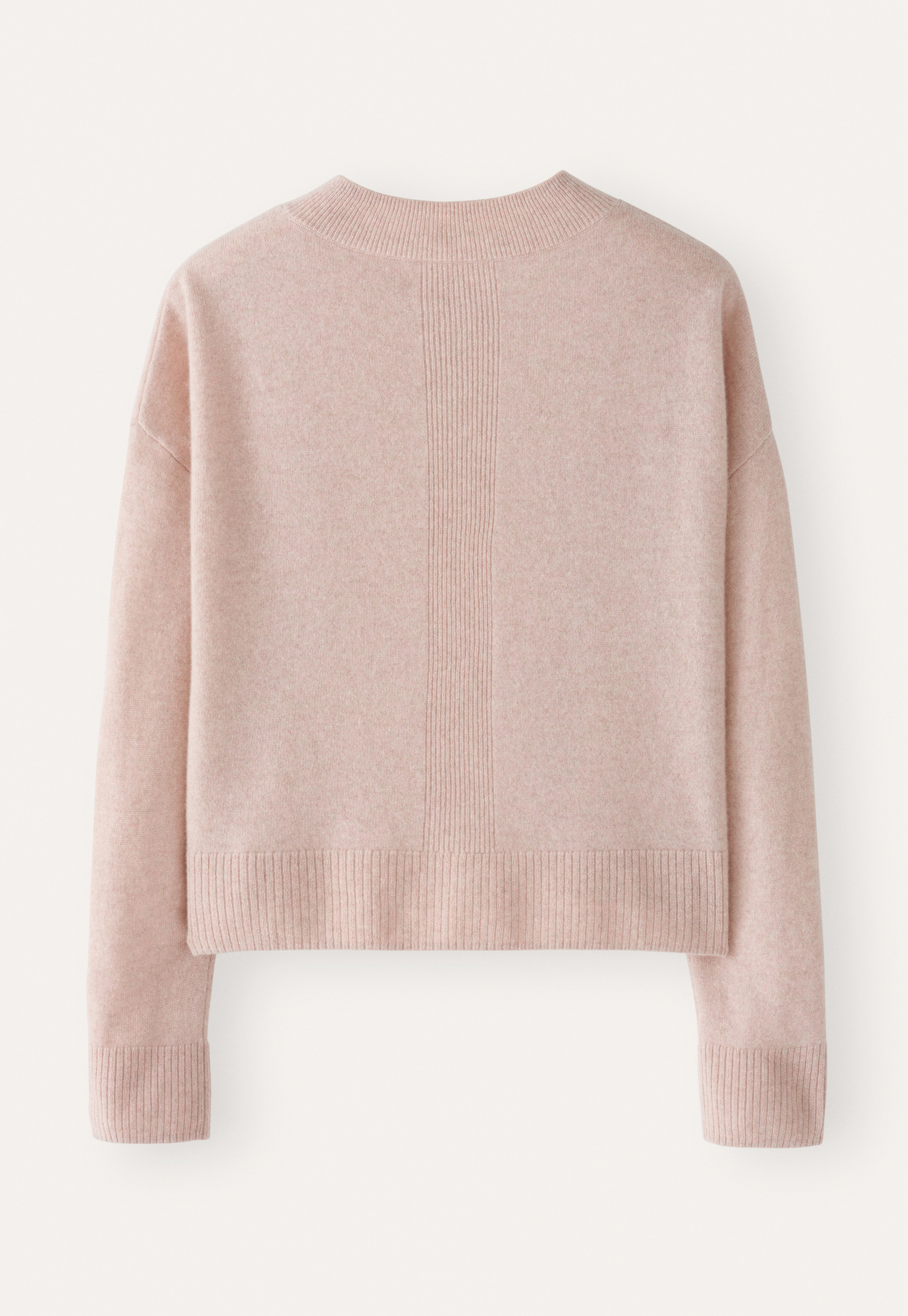 CASHMERE BACK BUTTONED KNIT JUMPER Cashmere Sweater Button Back