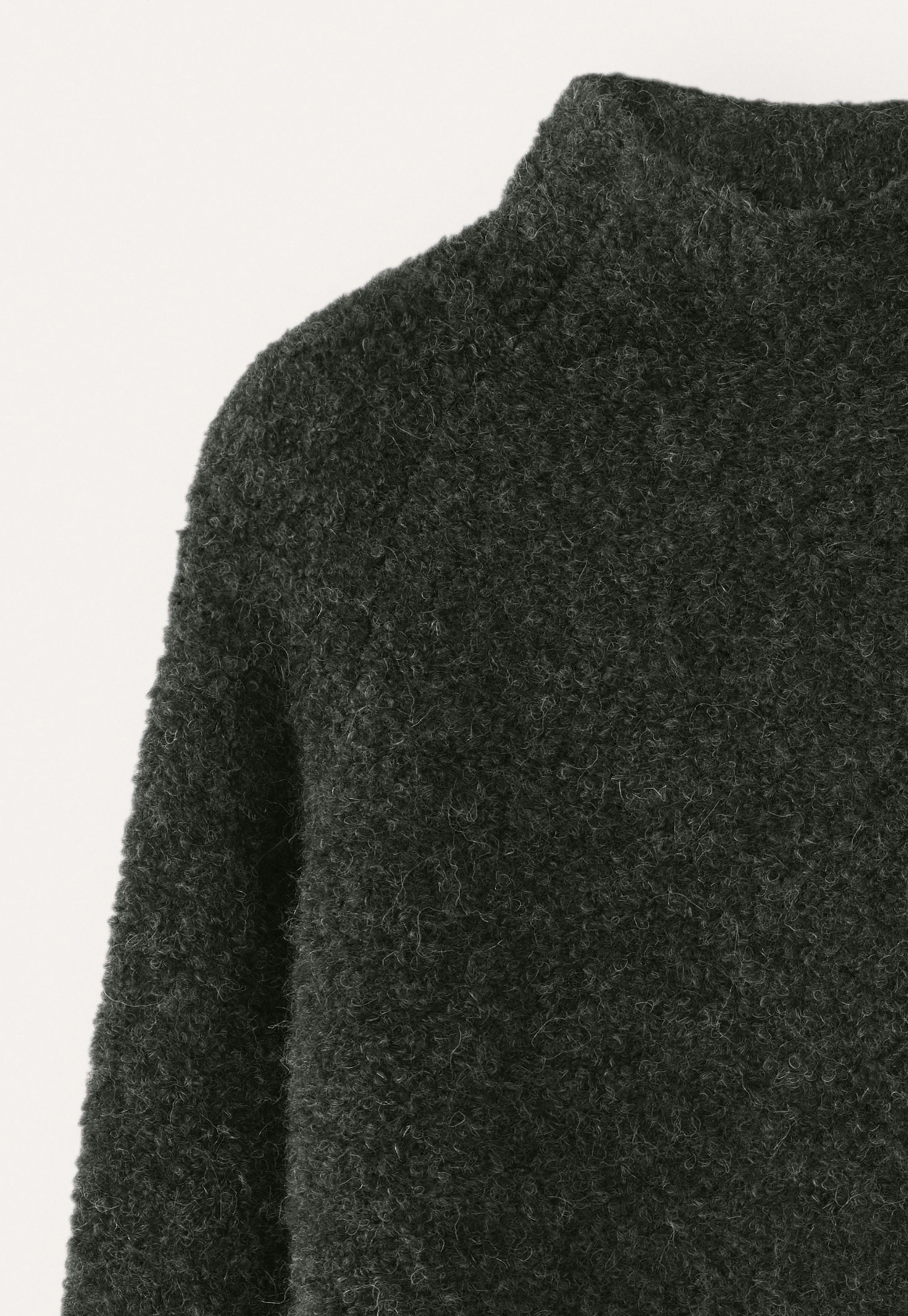 POETRY - Alpaca bouclé funnel-neck sweater