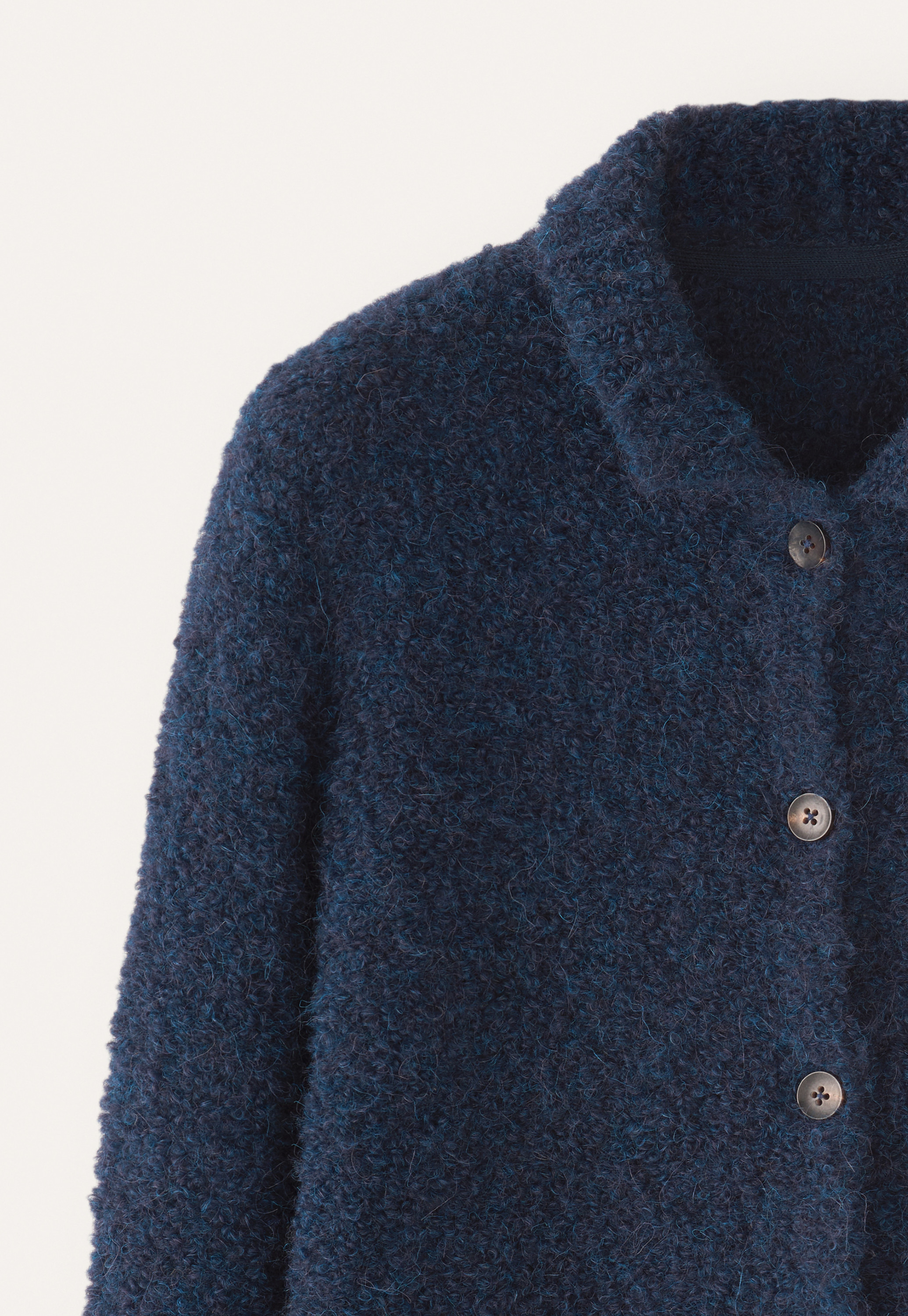 Poetry - Alpaca bouclé collared cardigan
