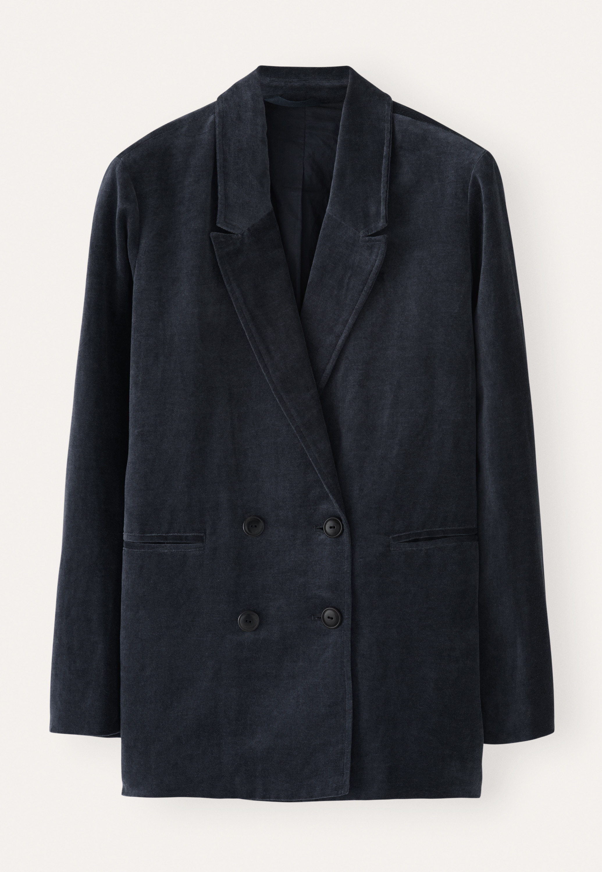 POETRY - Linen & cotton velvet long jacket