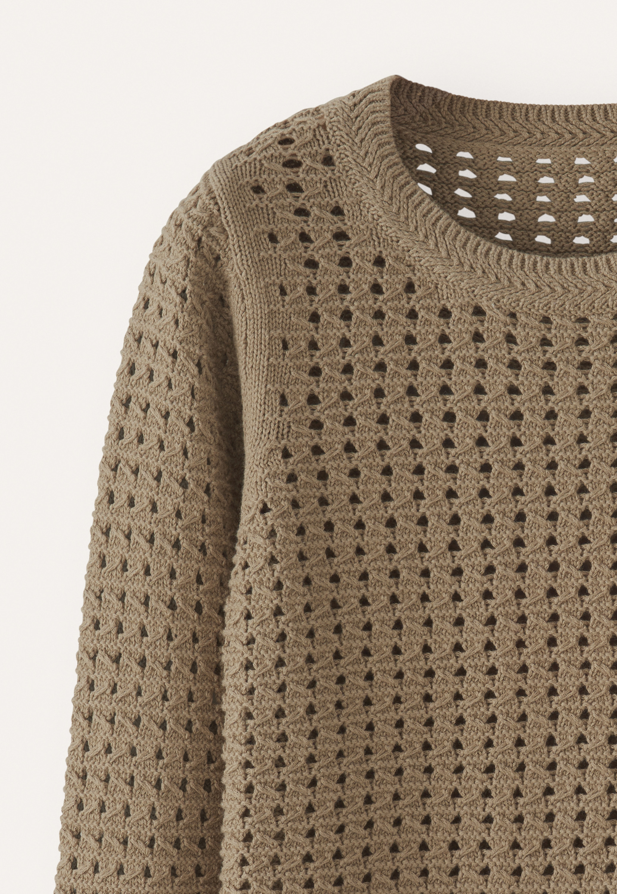 POETRY - Cotton tape crochet sweater