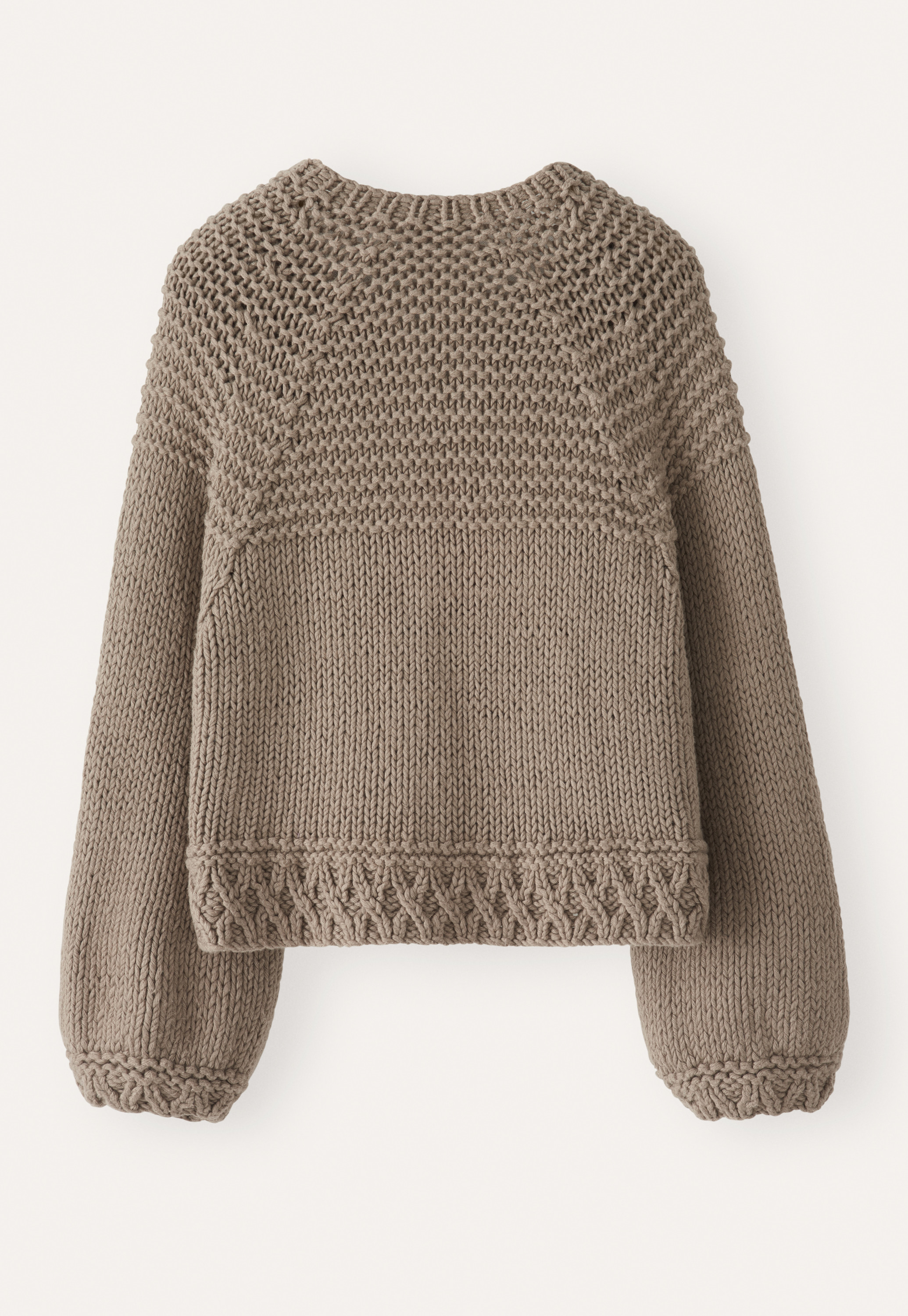 POETRY - Hand-knitted cotton cardigan