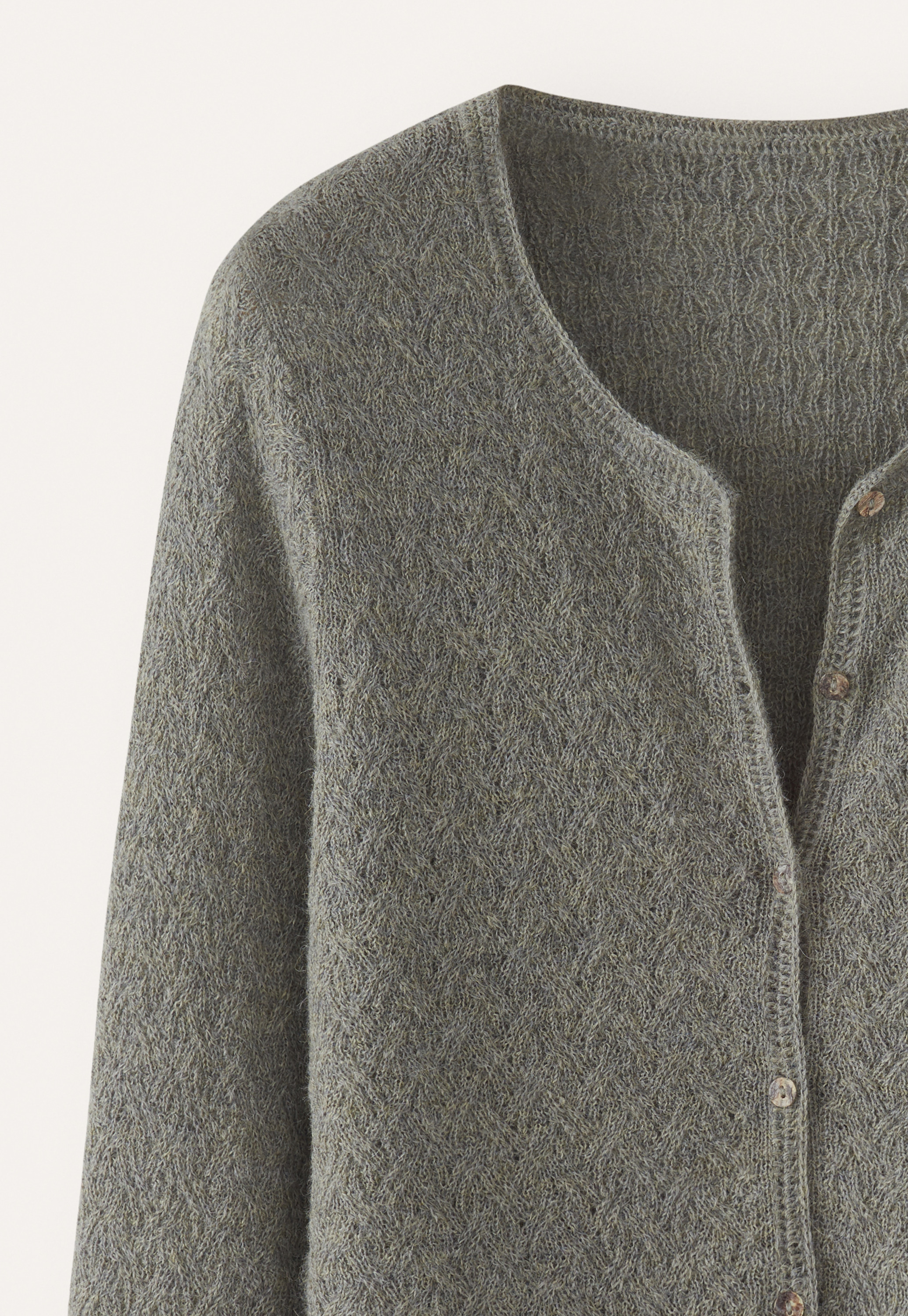 POETRY - Fine alpaca cable-stitch cardigan