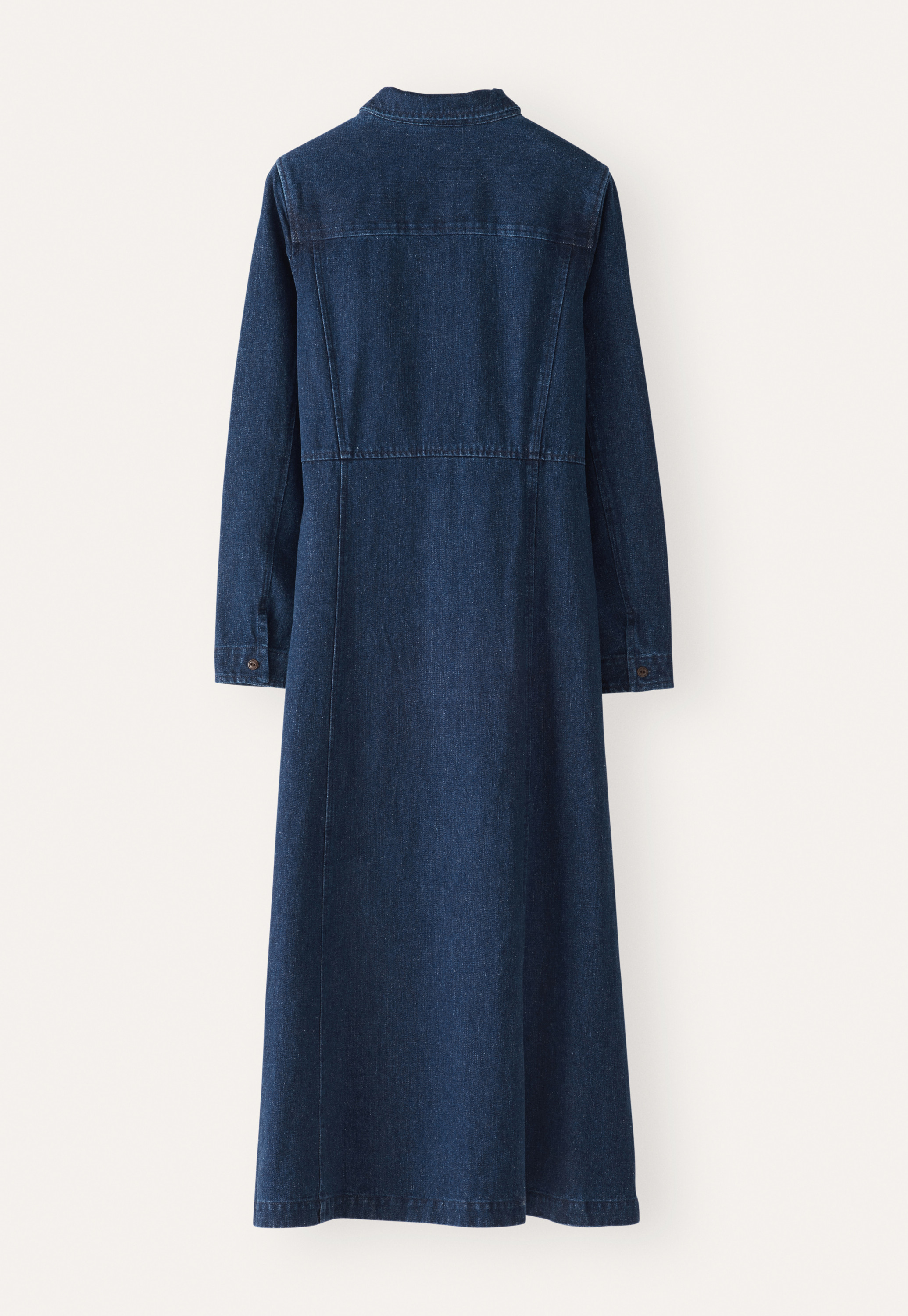 cotton denim dress PERIWINKLE a pretty pintucked bodice Just As I Said Blue