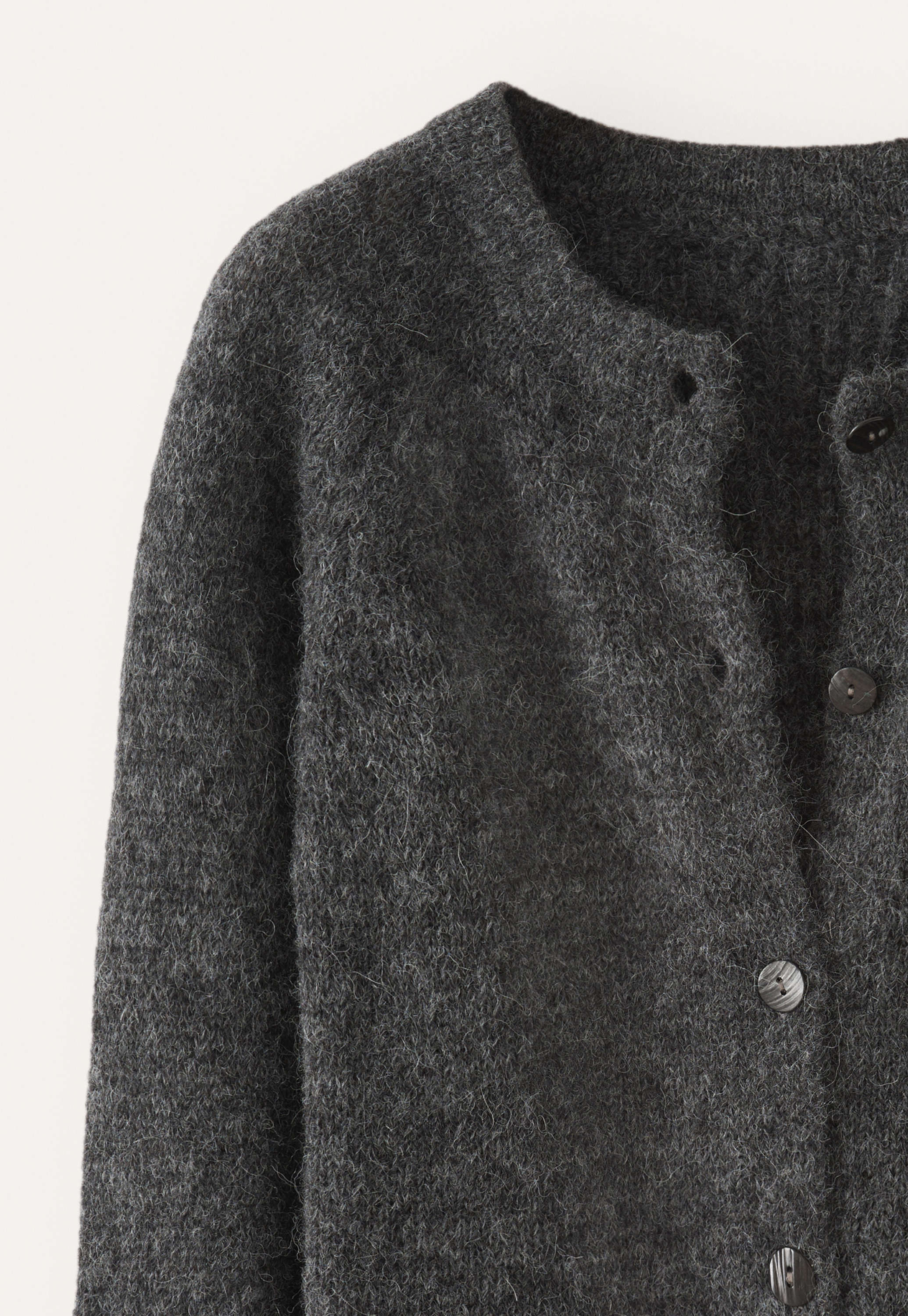 POETRY - Alpaca & silk raglan-sleeve cardigan