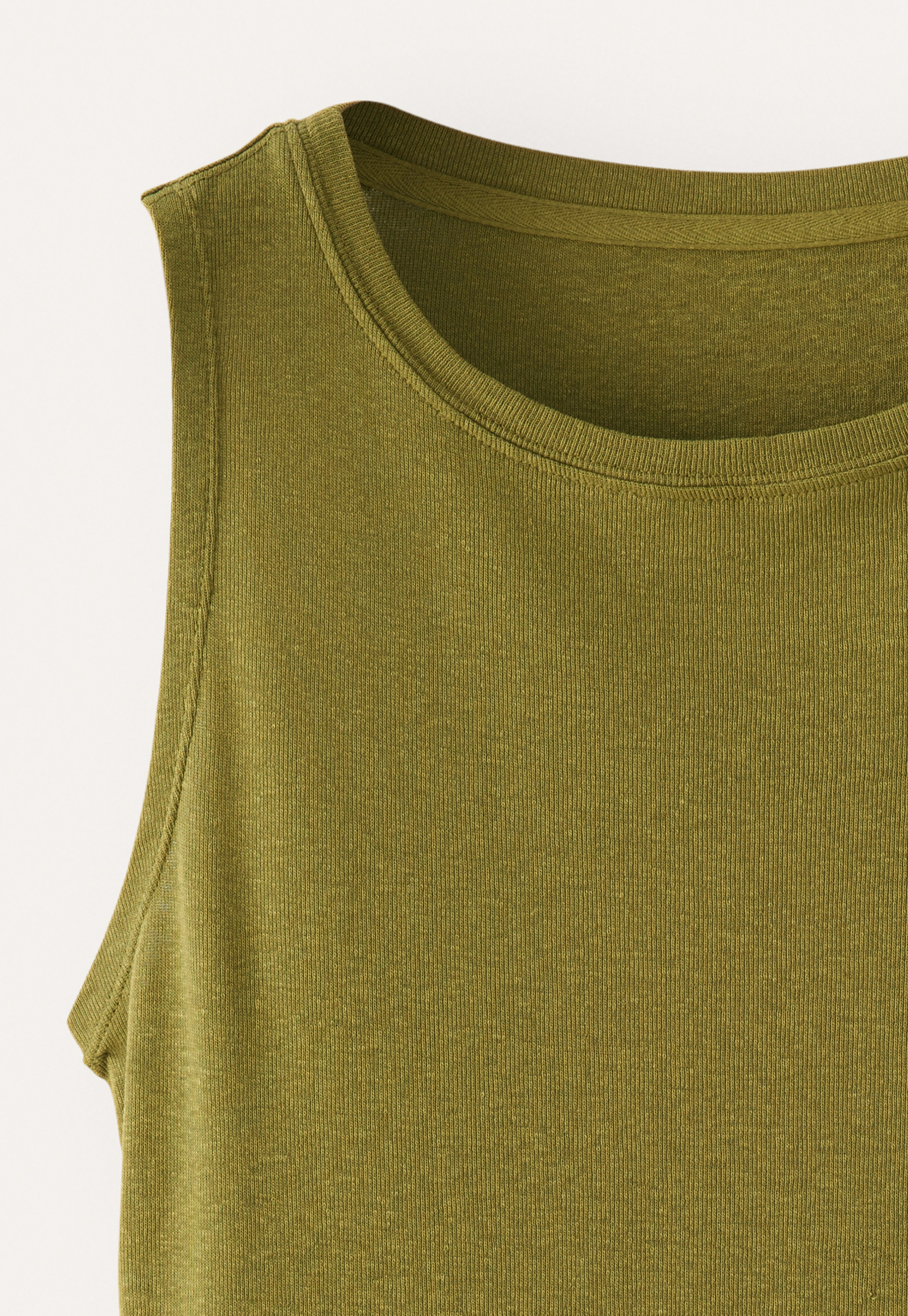 POETRY - Hemp & cotton rib jersey high-neck vest