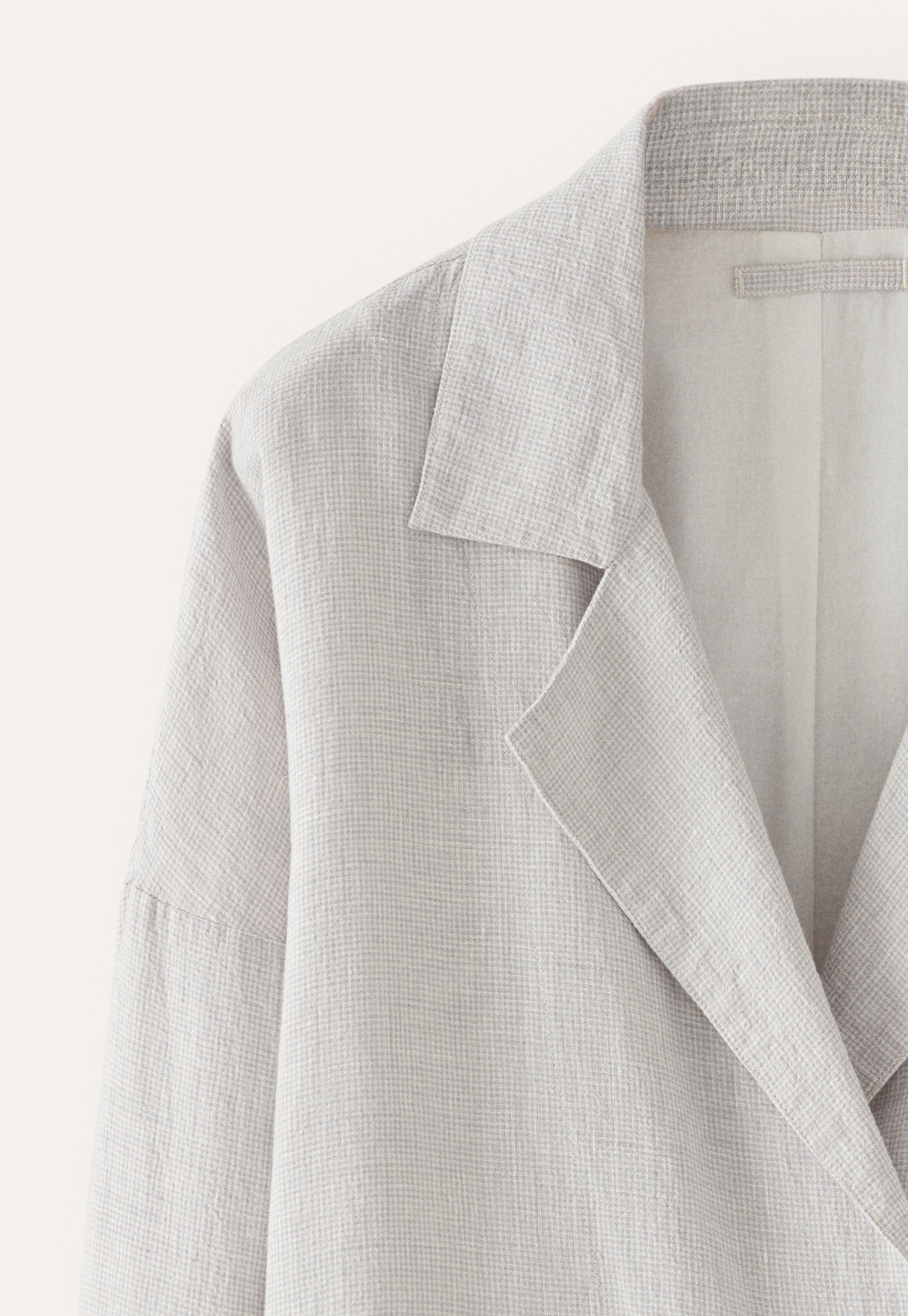 POETRY - High-twist linen wide-collar jacket