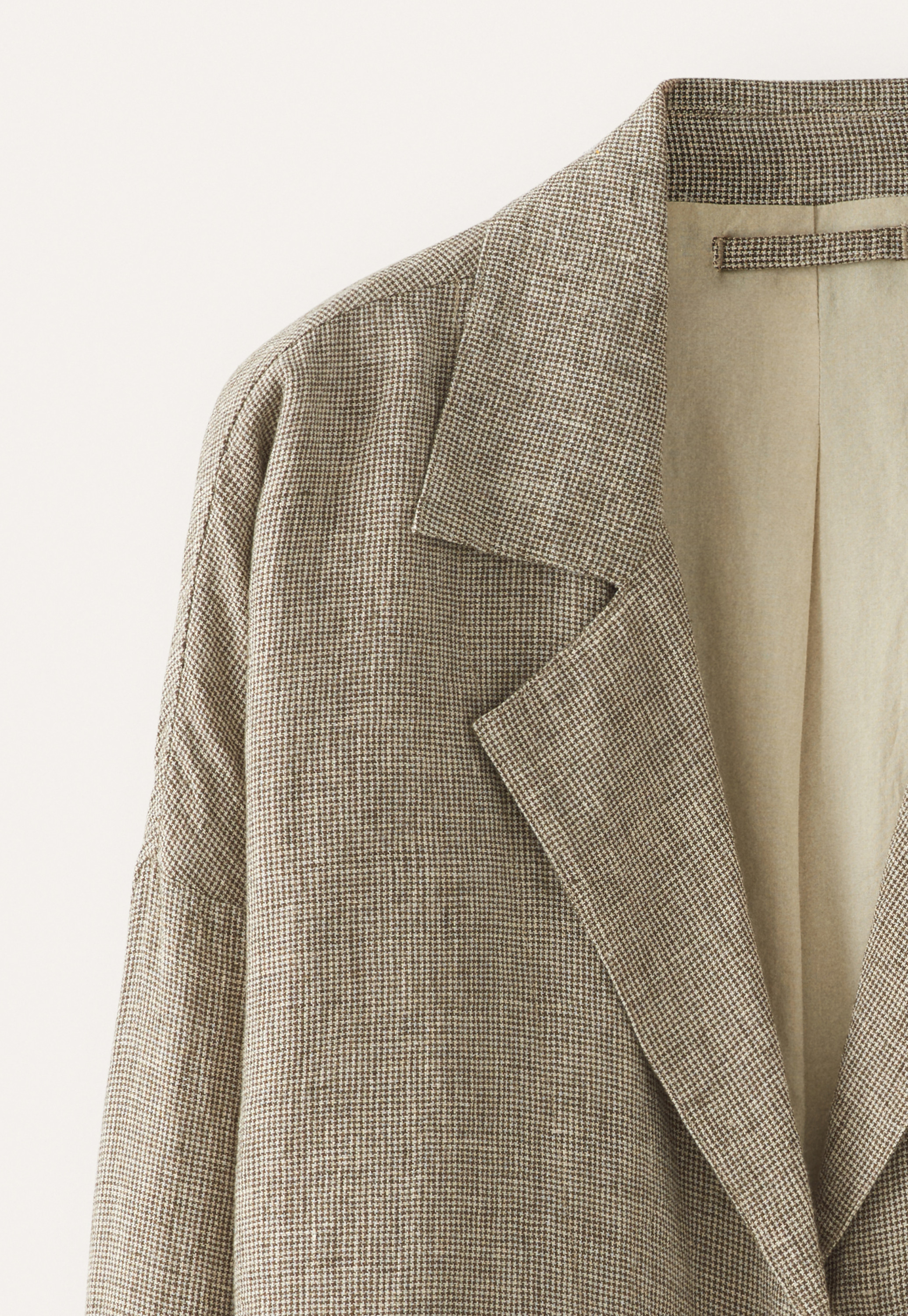 POETRY - High-twist linen wide-collar jacket