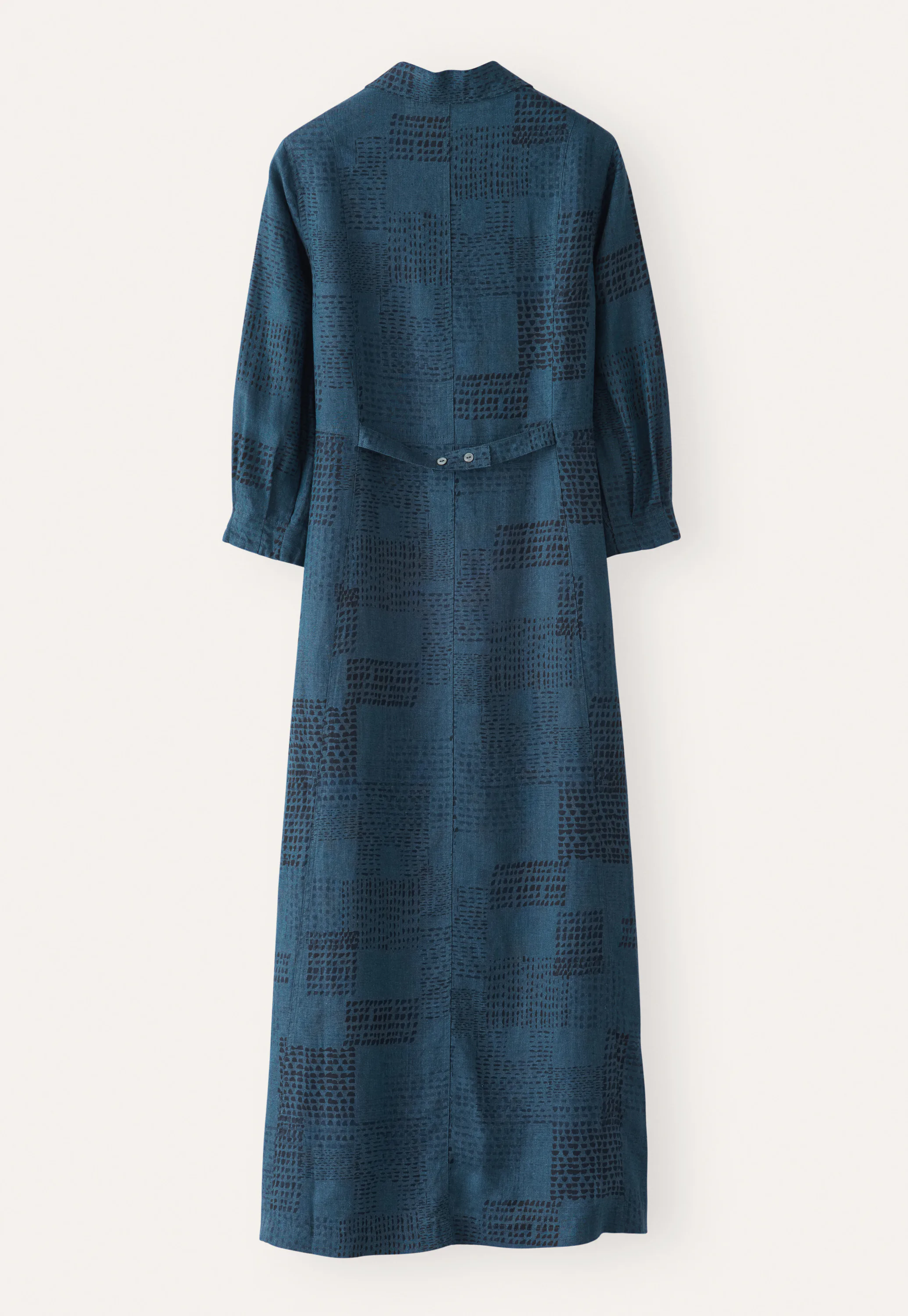 POETRY - Long printed linen shirt-dress POETRY - Long printed linen shirt-dress