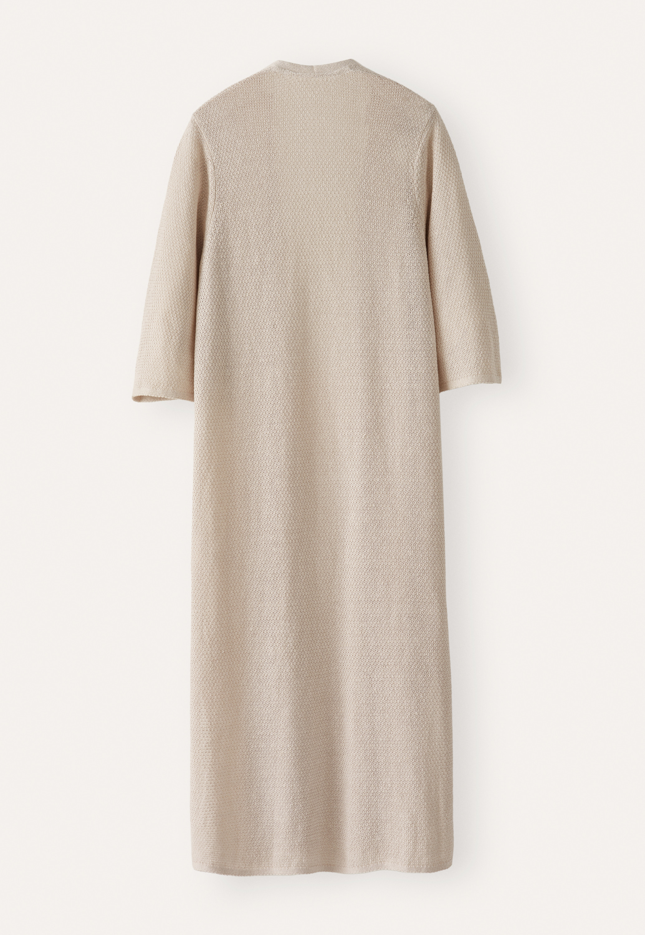 POETRY - Moss-stitch linen edge-to-edge cardigan