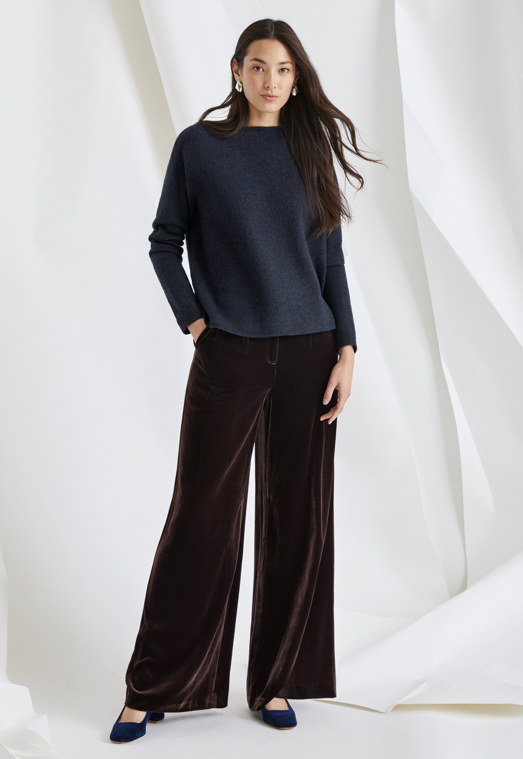 Poetry - Wide-leg velvet trousers
