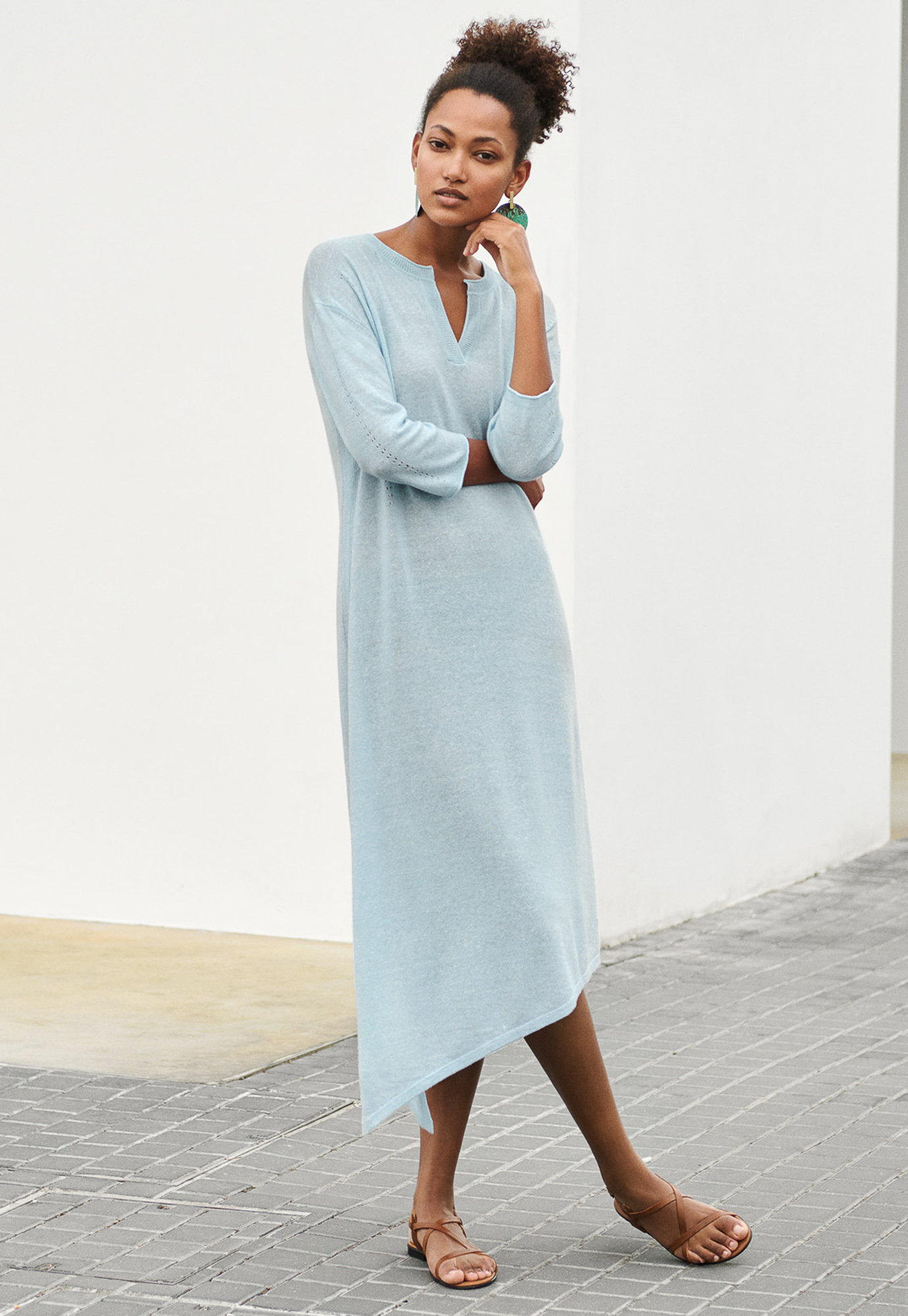 Poetry - Cashmere linen knitted dress