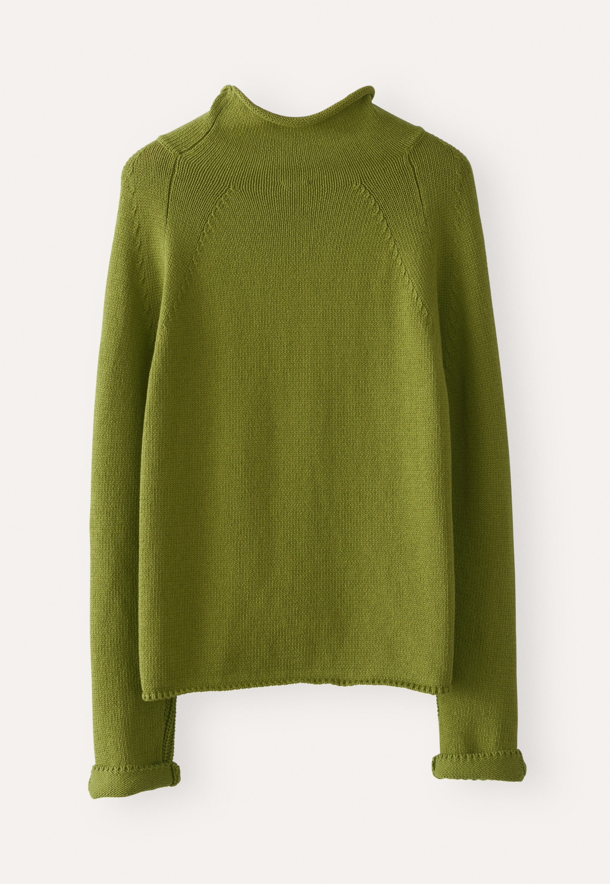 green designer sweater