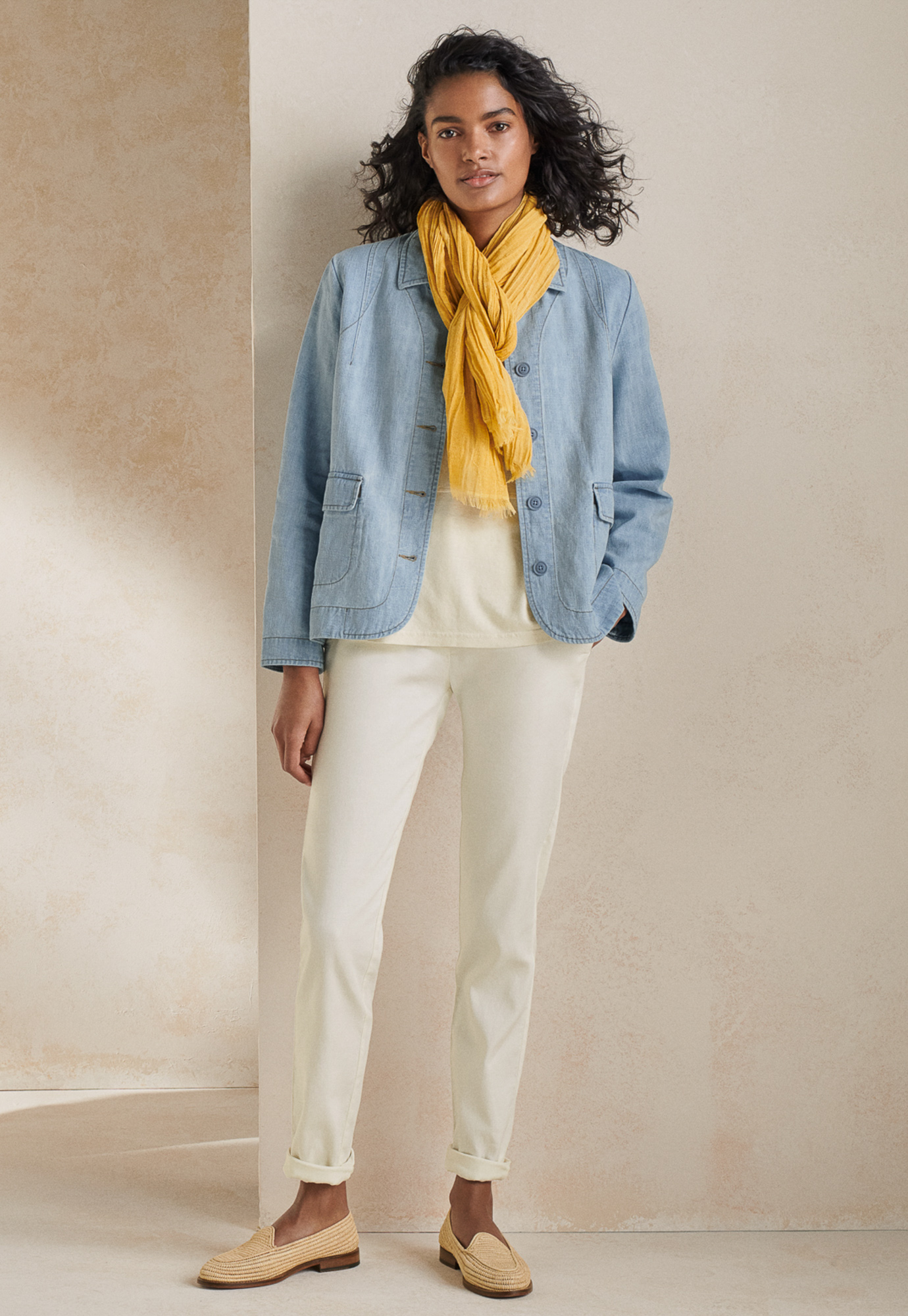 Poetry - Short hemp cotton jacket