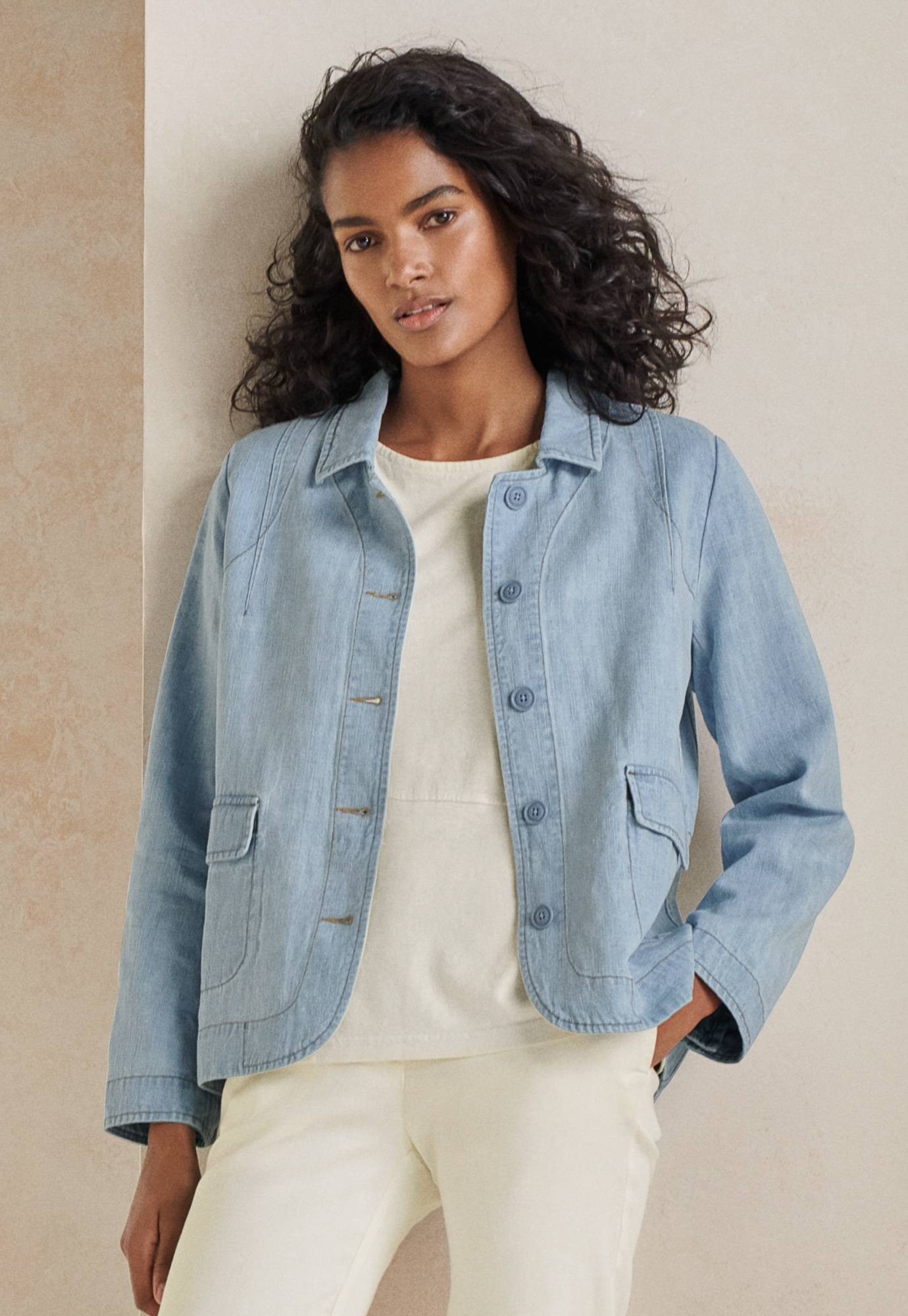 Poetry - Short hemp cotton jacket