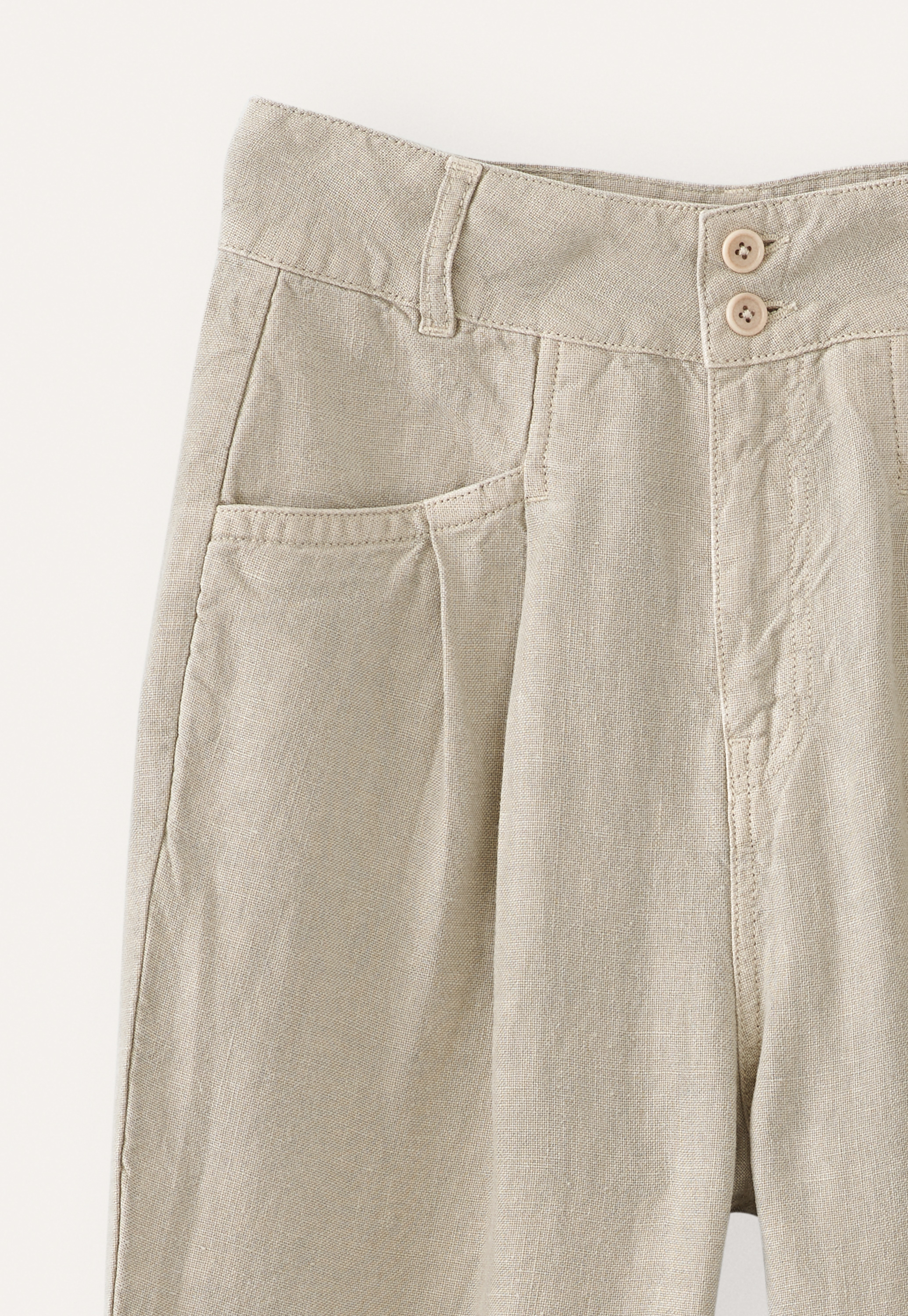 Poetry - Tapered-leg linen trousers