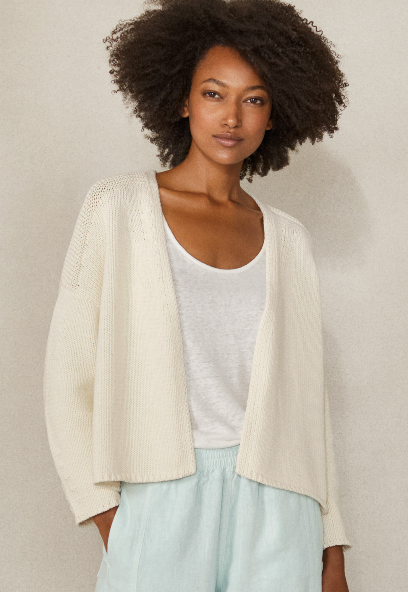 boxy cardigan