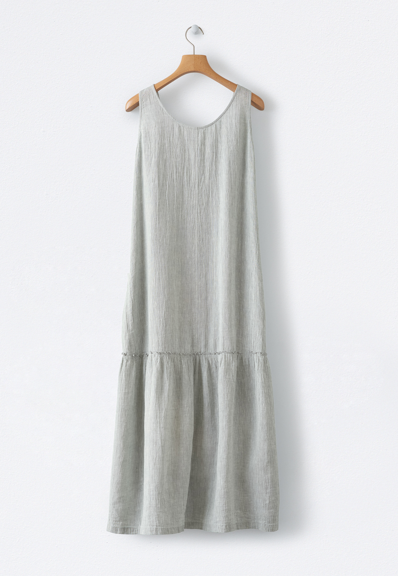 Poetry - Sleeveless crinkle linen dress