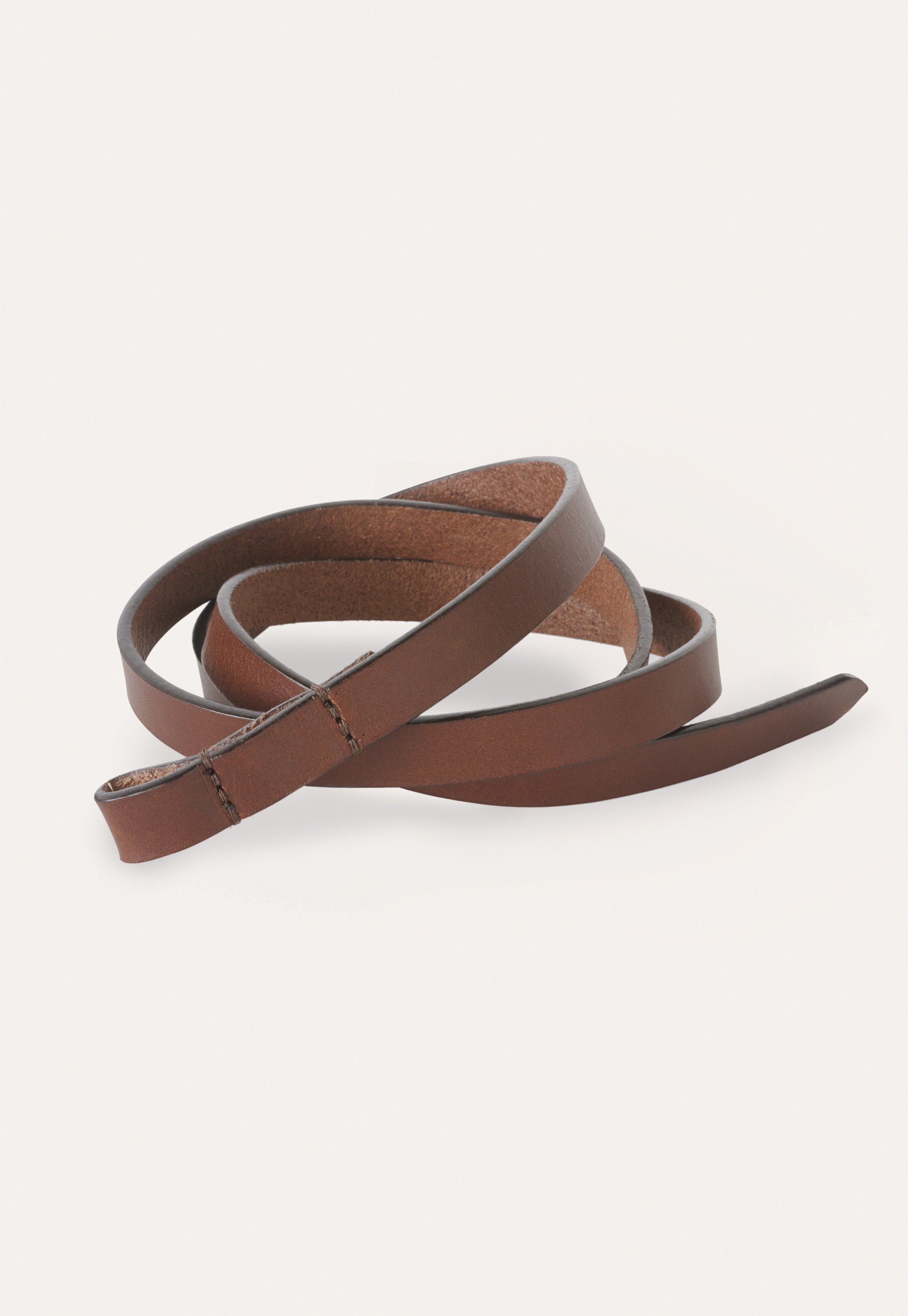 Poetry - Skinny leather tie-belt