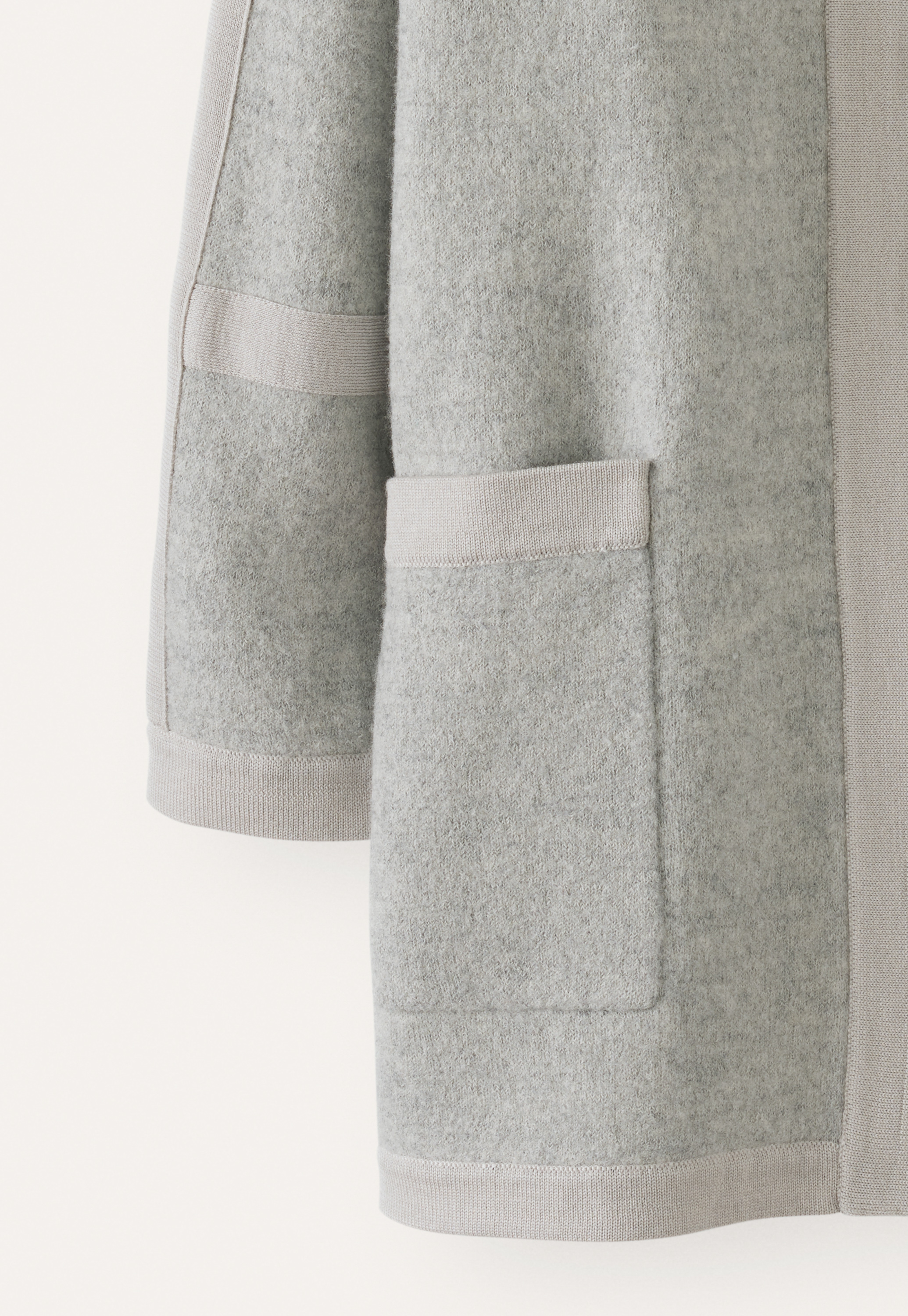grey boiled wool jacket