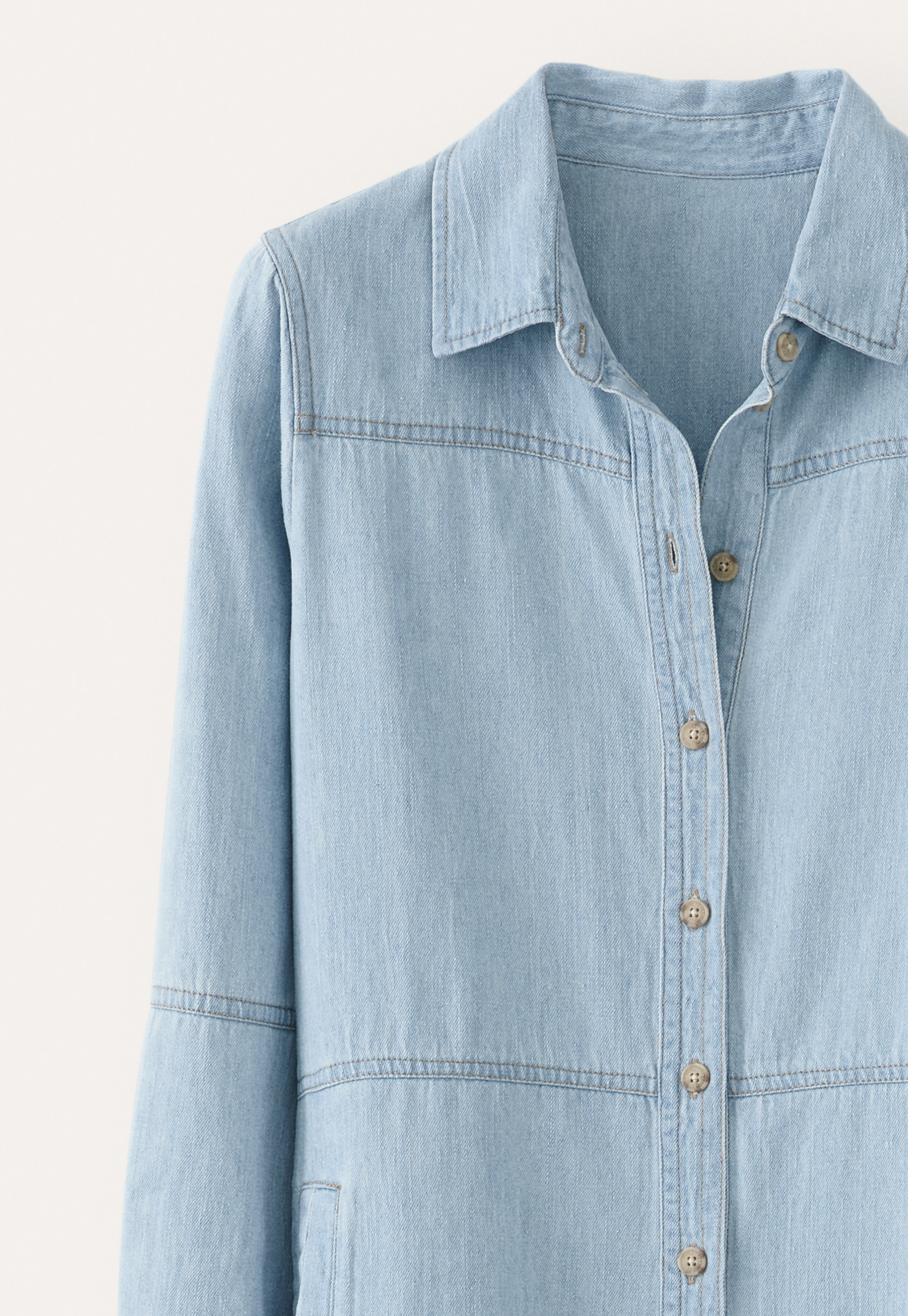 cotton dress button front