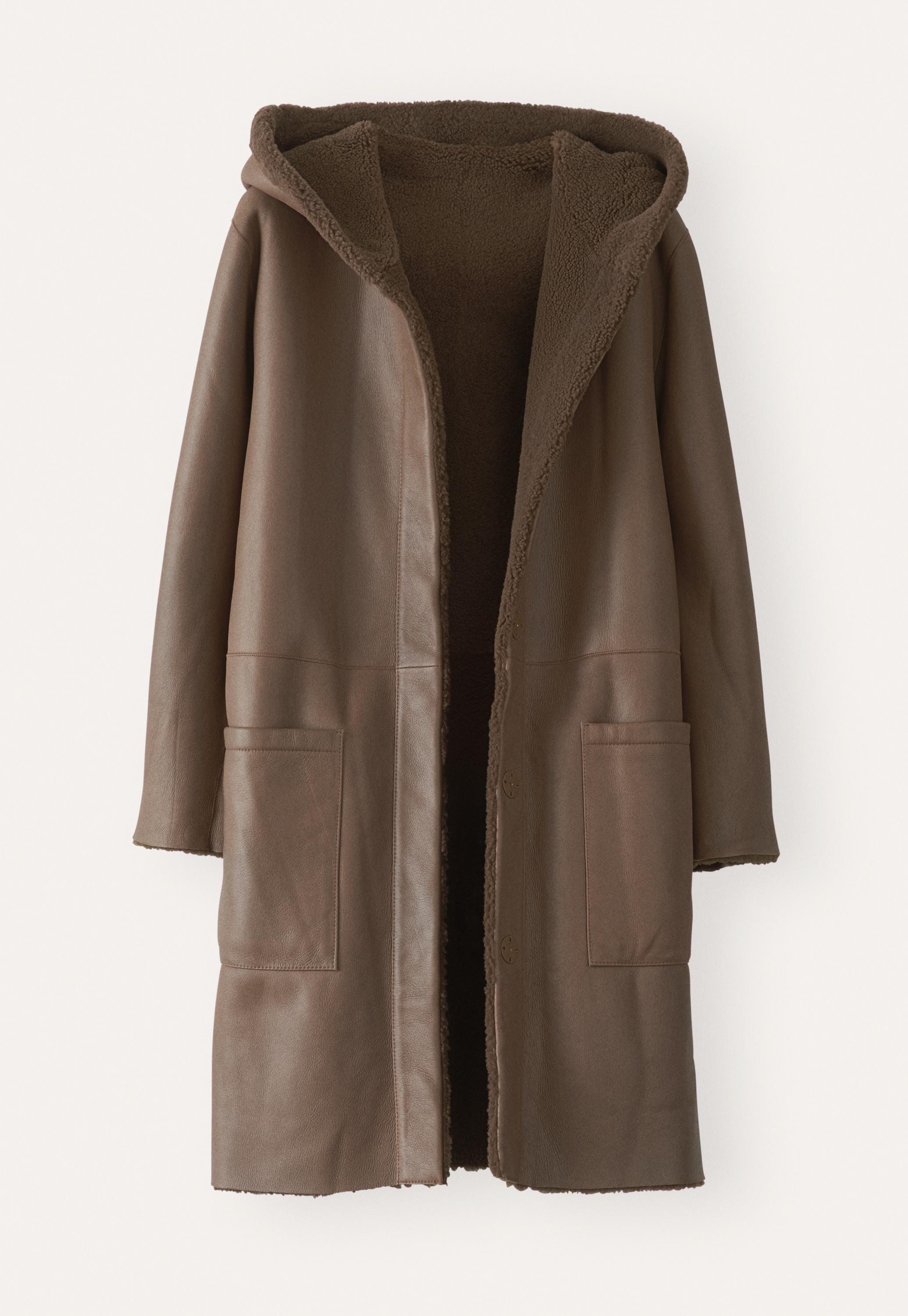 reversible sheepskin coat